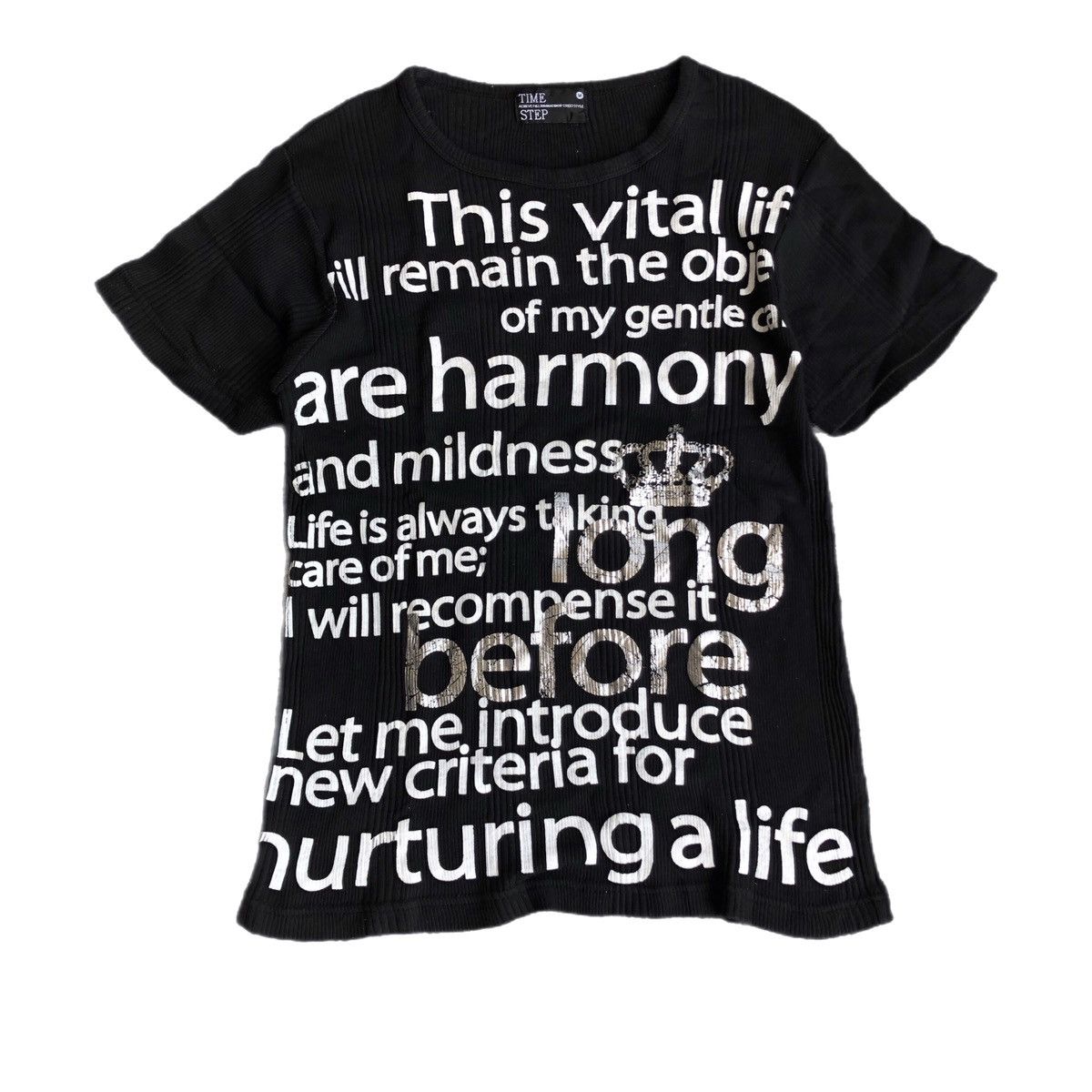Japanese Brand Time Step Words Poem shirt Size US M / EU 48-50 / 2 - 1 Thumbnail