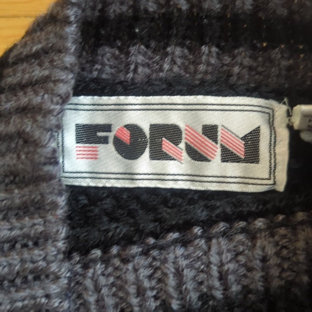 Vintage Vintage Sweater XL Black Textured Geometric Diamond Grandpa Size US XL / EU 56 / 4 - 4 Thumbnail