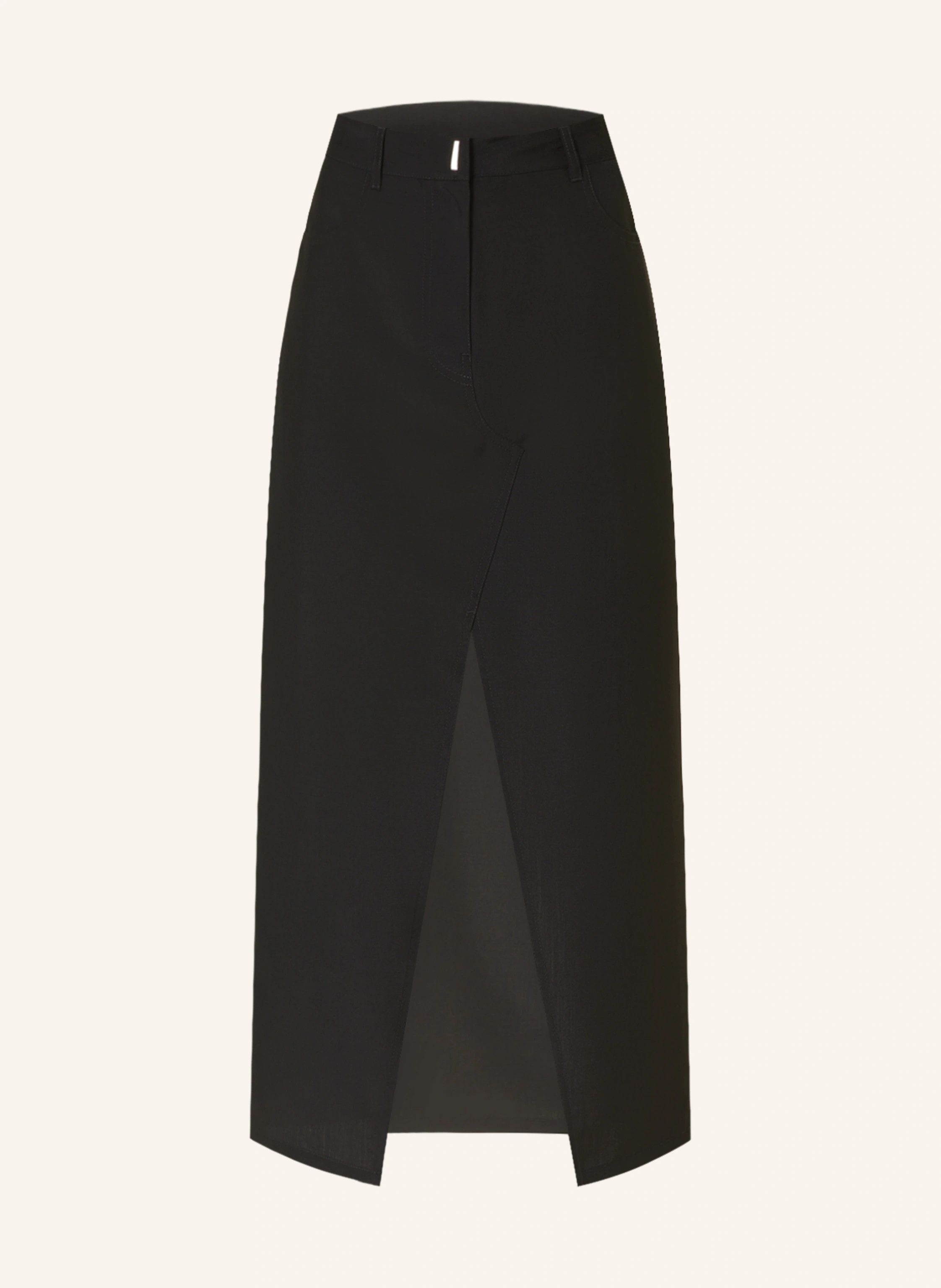 Givenchy o1y0925 Midi Skirt in Black Size 30" / US 8 / IT 44 - 1 Thumbnail
