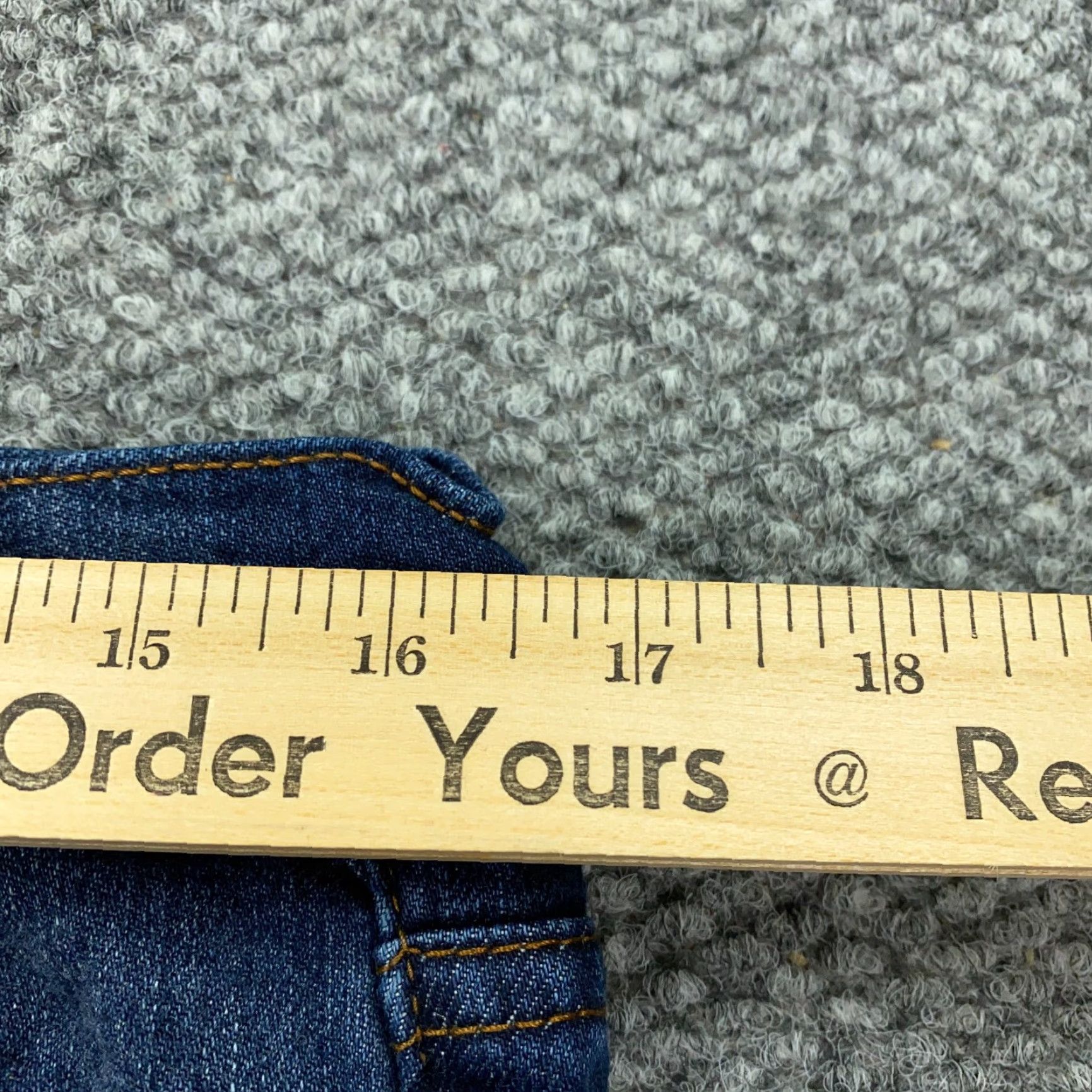 Vintage Michael Strahan M Collection Jeans Mens Blue 32x32 Faded Straight Fit Stretch Size US 33 - 6 Thumbnail