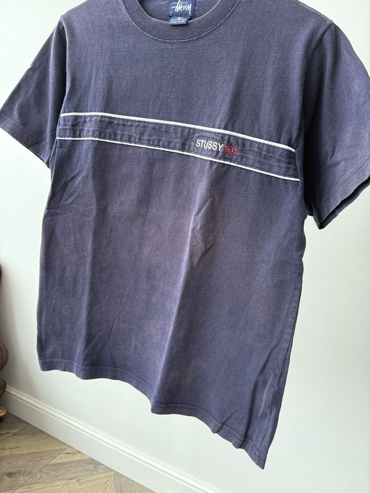 Stussy Vintage Stussy Embroidered Logo T-Shirt made in USA Size US S / EU 44-46 / 1 - 9 Thumbnail