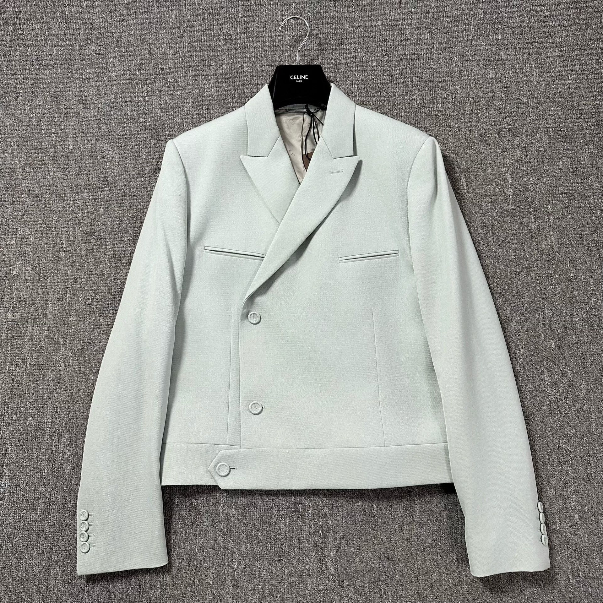 Dior Dior Man Haze Blue Peak Lapel Wool Blazer Size US L / EU 52-54 / 3 - 1 Thumbnail