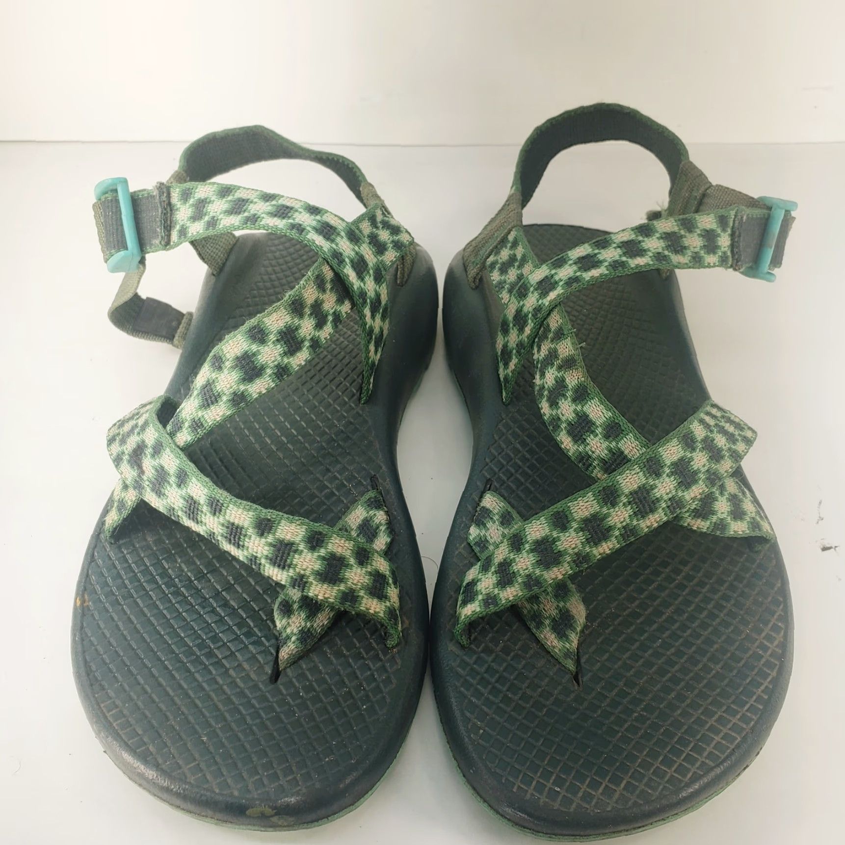 Chaco Chaco ZX/2 Women’s Sandal 8M Green Black Pink Geometric Outdoor Outdoorwear Shoes Leather Synthetic Rubber? Size US 8 / IT 38 - 3 Thumbnail
