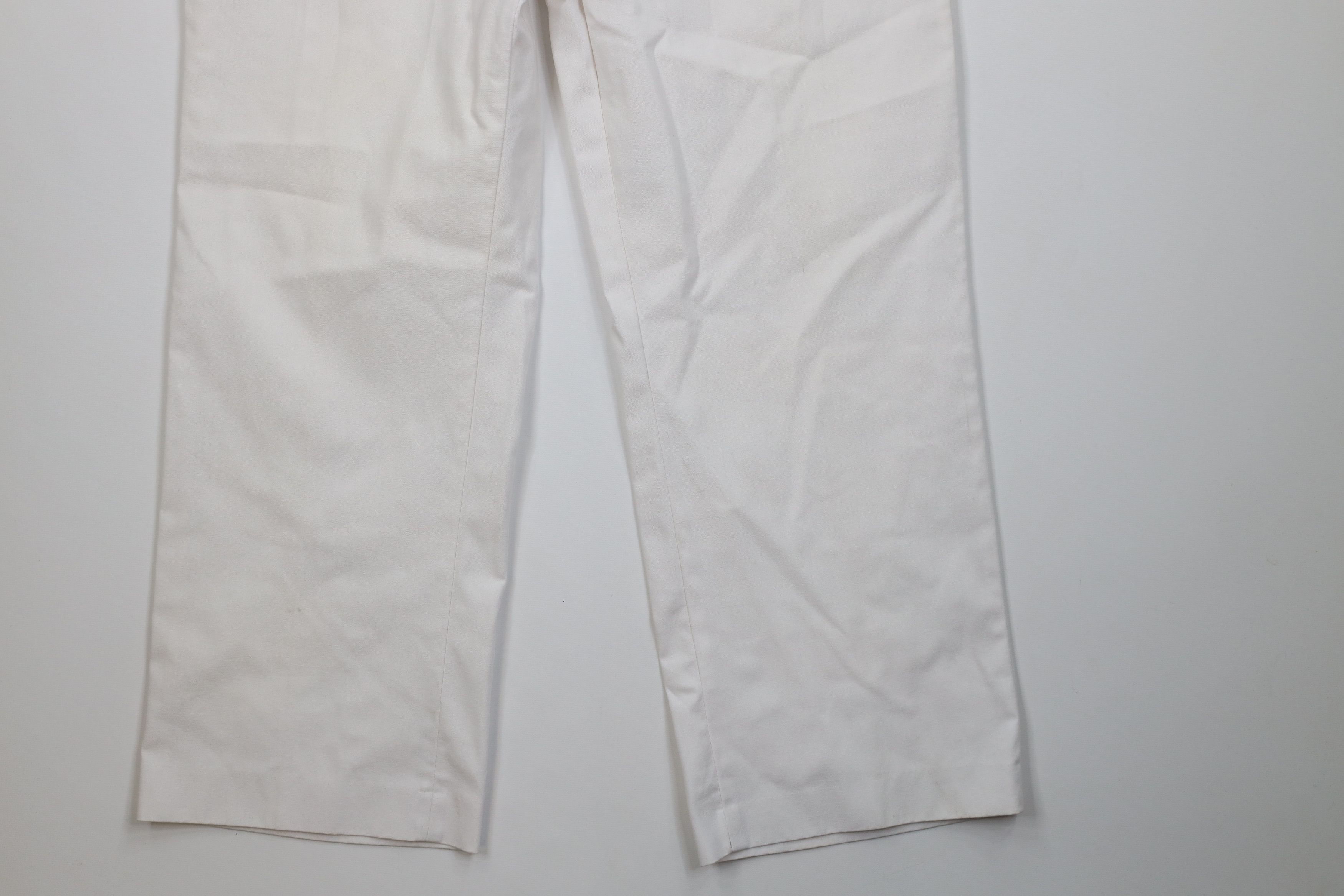 Vintage Vintage 90s Streetwear Wide Leg Chino Pants Trousers White Size US 38 / EU 54 - 4 Thumbnail