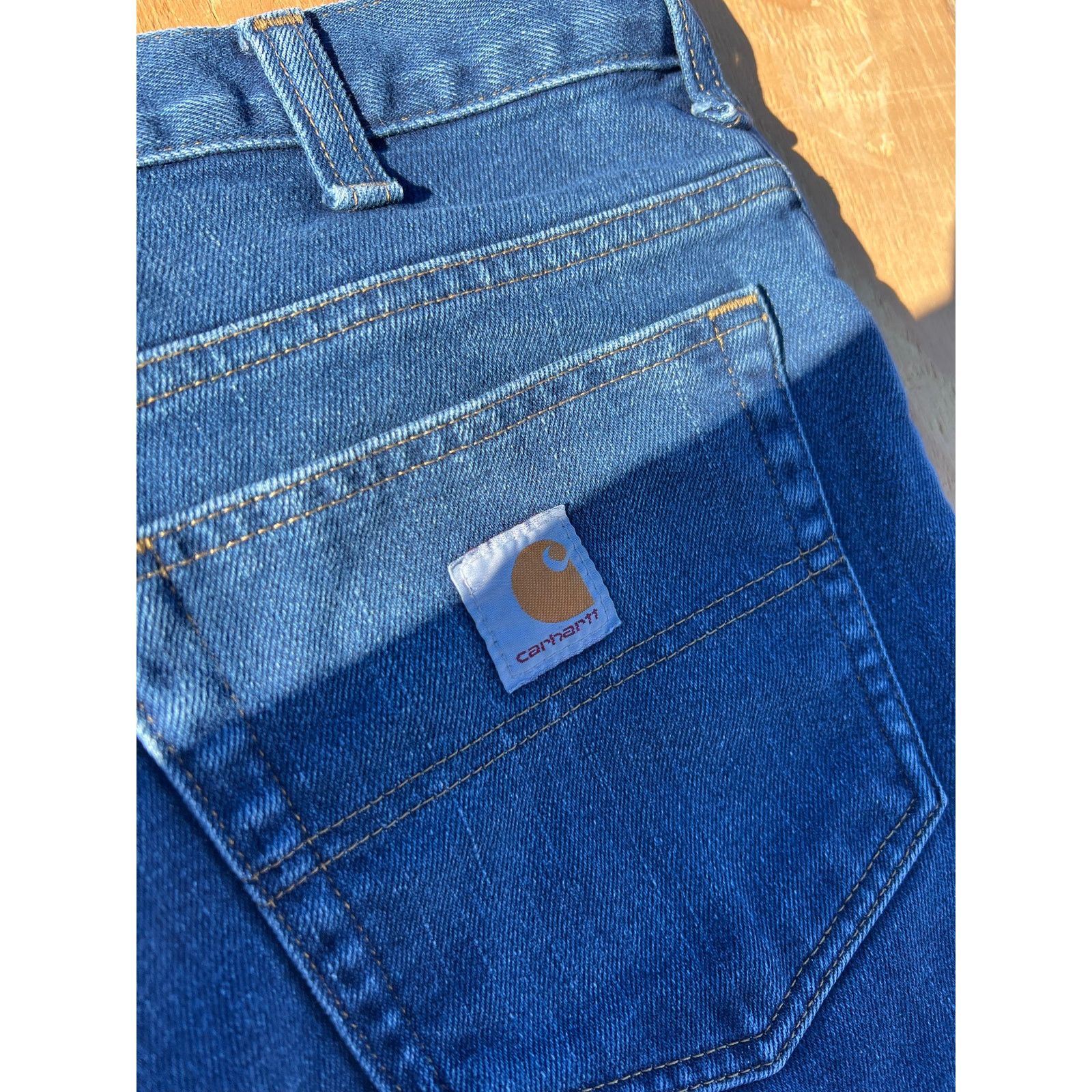 Carhartt Carhartt Jeans Mens 34x32 Blue Denim Utility Work Pants Size US 34 / EU 50 - 5 Thumbnail