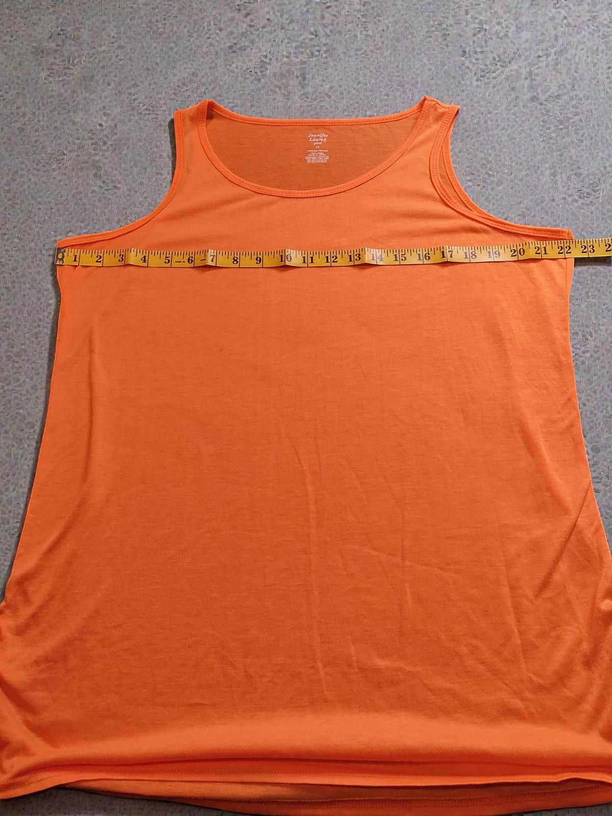 Other Jennifer Lauren Plus Orange Tank Top Size 1X Size XL / US 12-14 / IT 48-50 - 5 Thumbnail