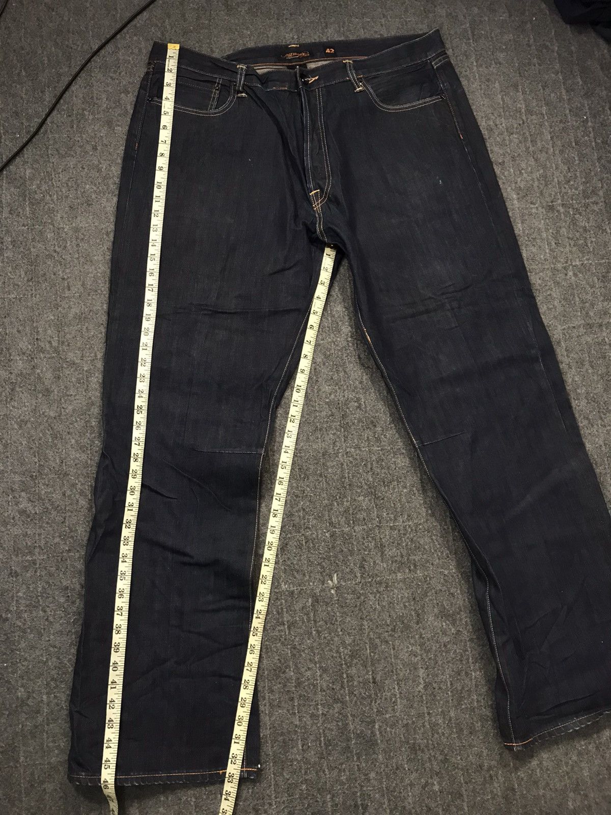 Christian Audigier Ed Hardy Denim by Christian Audigier Baggy Straight Cut Size US 41 - 12 Thumbnail