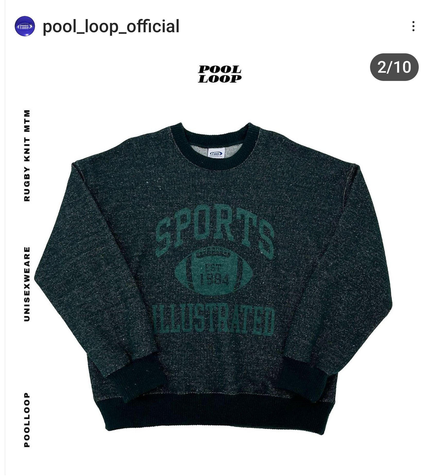 Other Korean Brand Pool Loop Old-School Style Sweater - UNISEX Size US L / EU 52-54 / 3 - 10 Thumbnail