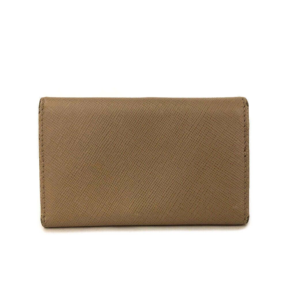 Prada PRE-ORDER Prada Saffiano 4 Key Holder Beige Size ONE SIZE - 4 Thumbnail