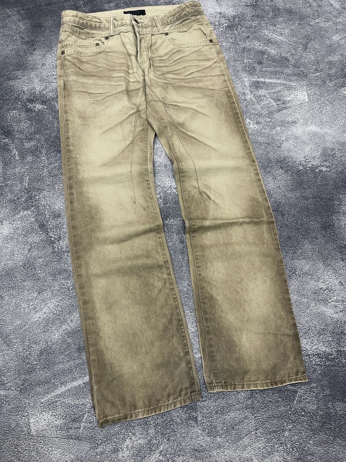 JACKROSE Rare Jackrose Luv Maison Faded Flare Pants Size US 32 / EU 48 - 2 Thumbnail