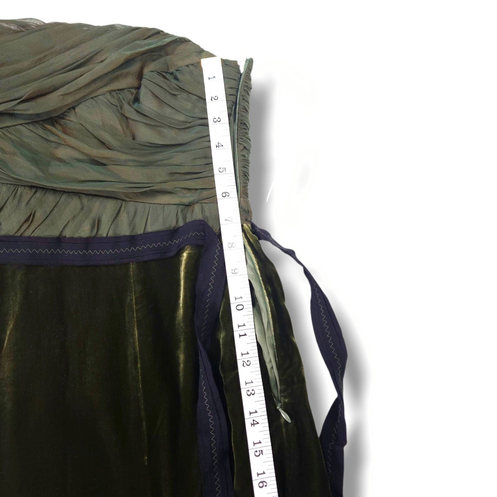 Vera Wang Vera Wang Strapless Silk Velvet Bubble Hem Dress 2 NWT Size XS / US 0-2 / IT 36-38 - 7 Thumbnail