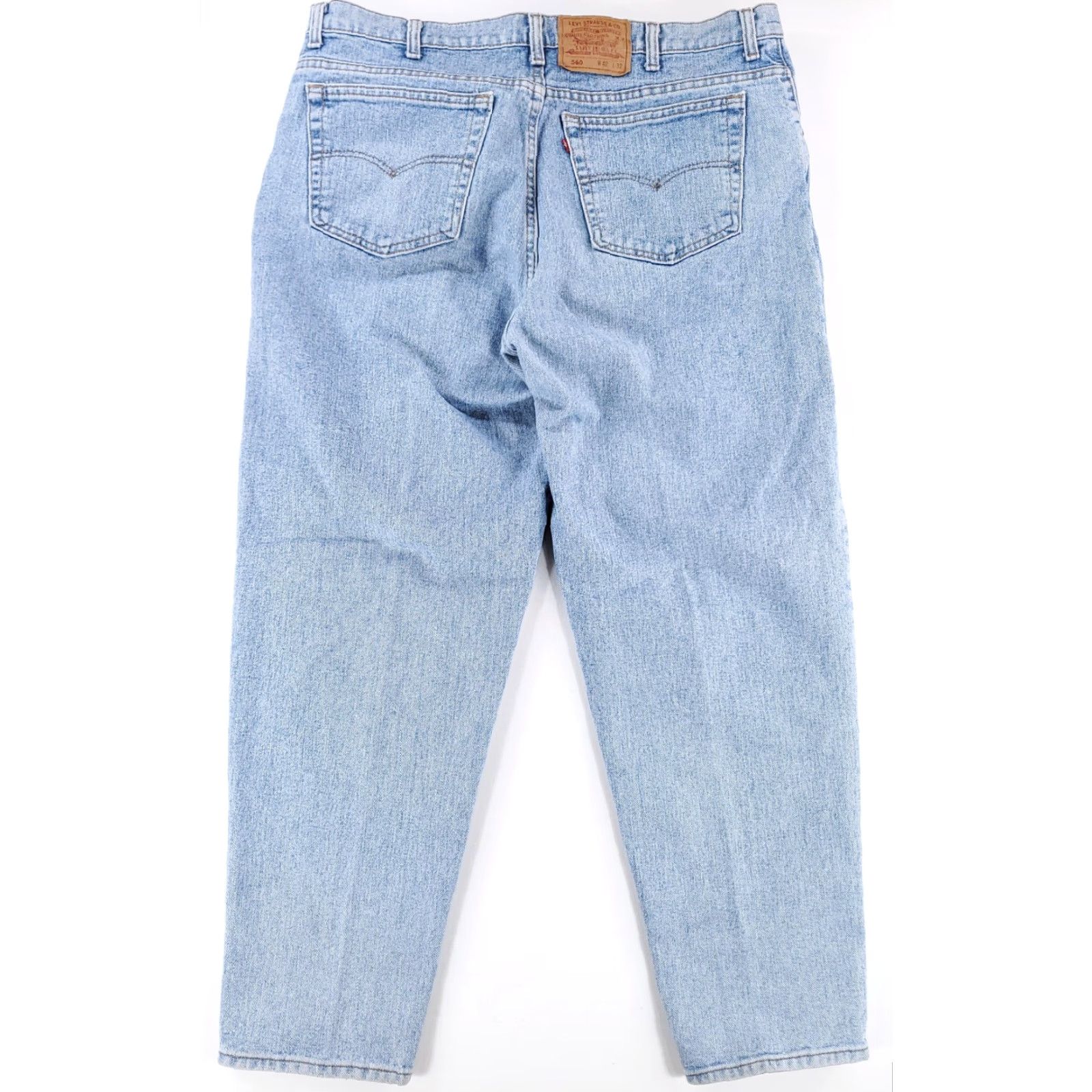 Levi's Levi's 560 VTG 90s Light Blue Jeans Made USA Mens 42 x 32 Inseam 32 Blue Wide-Leg Jeans Mens Size US 42 / EU 58 - 5 Thumbnail