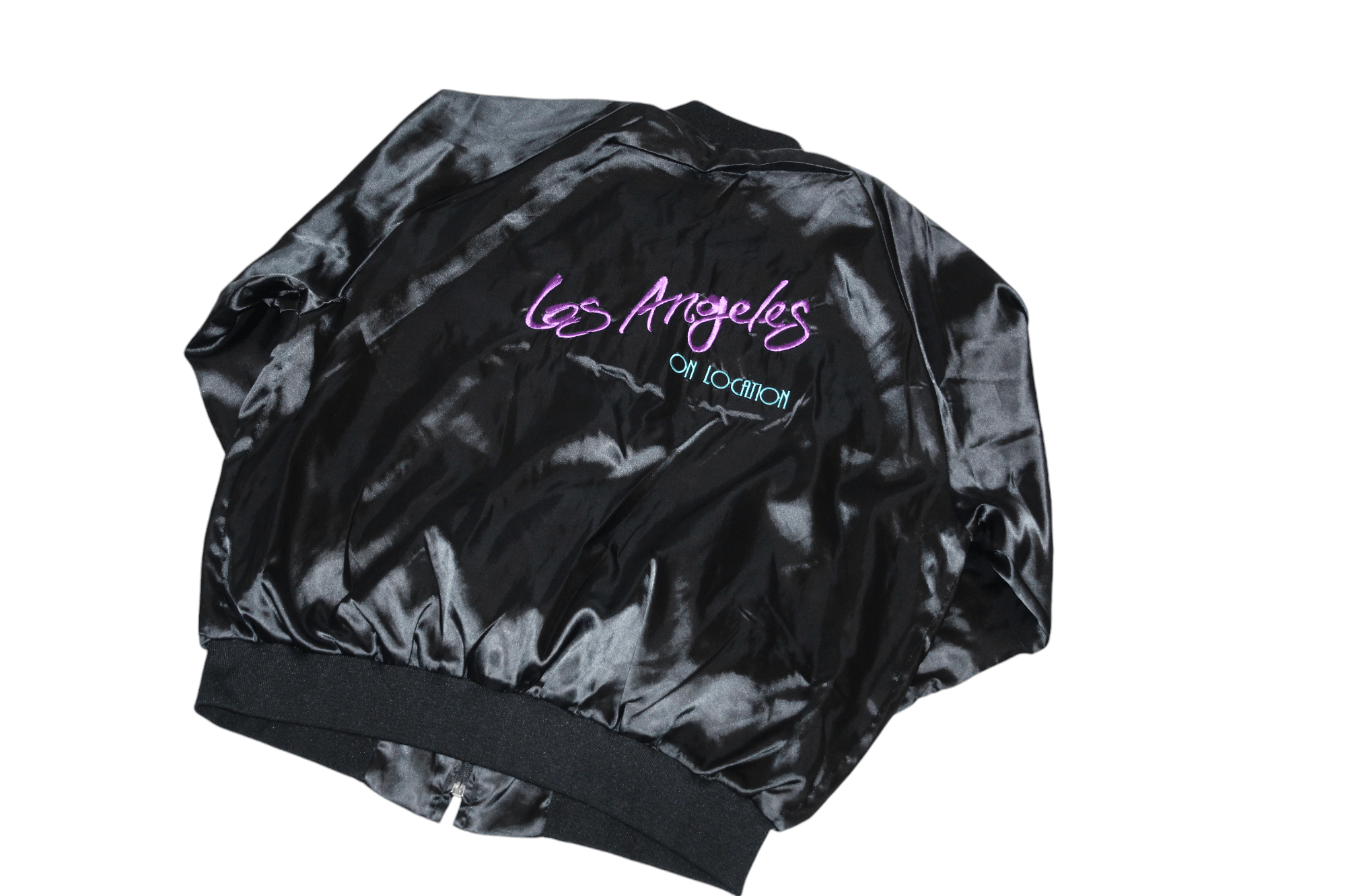 Vintage VTG Swingster L.A. on Location atlas satin bomber jacket Size US XL / EU 56 / 4 - 2 Thumbnail