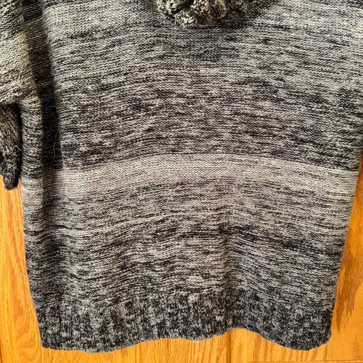 Other dressbarn Sweater Poncho Top Womens XL Gray Black Space Dye Size XL / US 12-14 / IT 48-50 - 4 Thumbnail