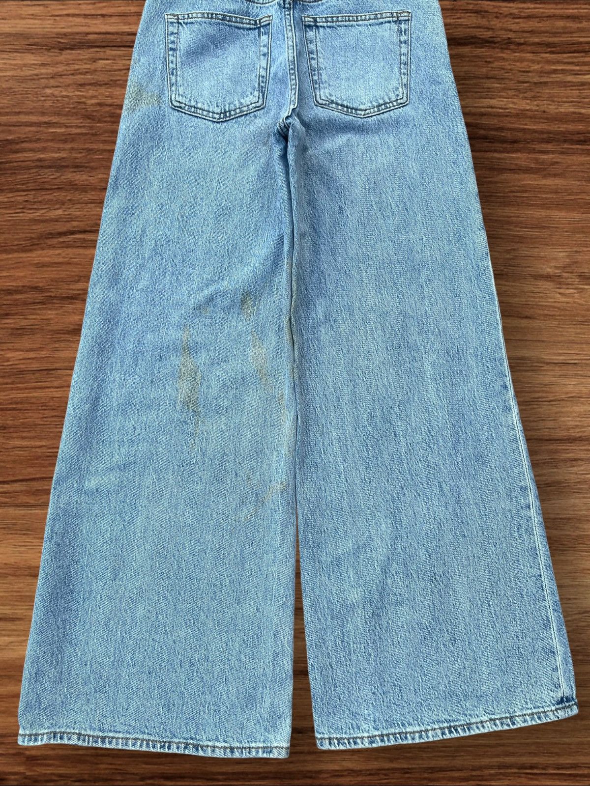 Japanese Brand × Vintage Vintage Japanese Brand Dirty Washed High Rise Wide Leg Jeans Size 26" / US 2 / IT 38 - 6 Thumbnail