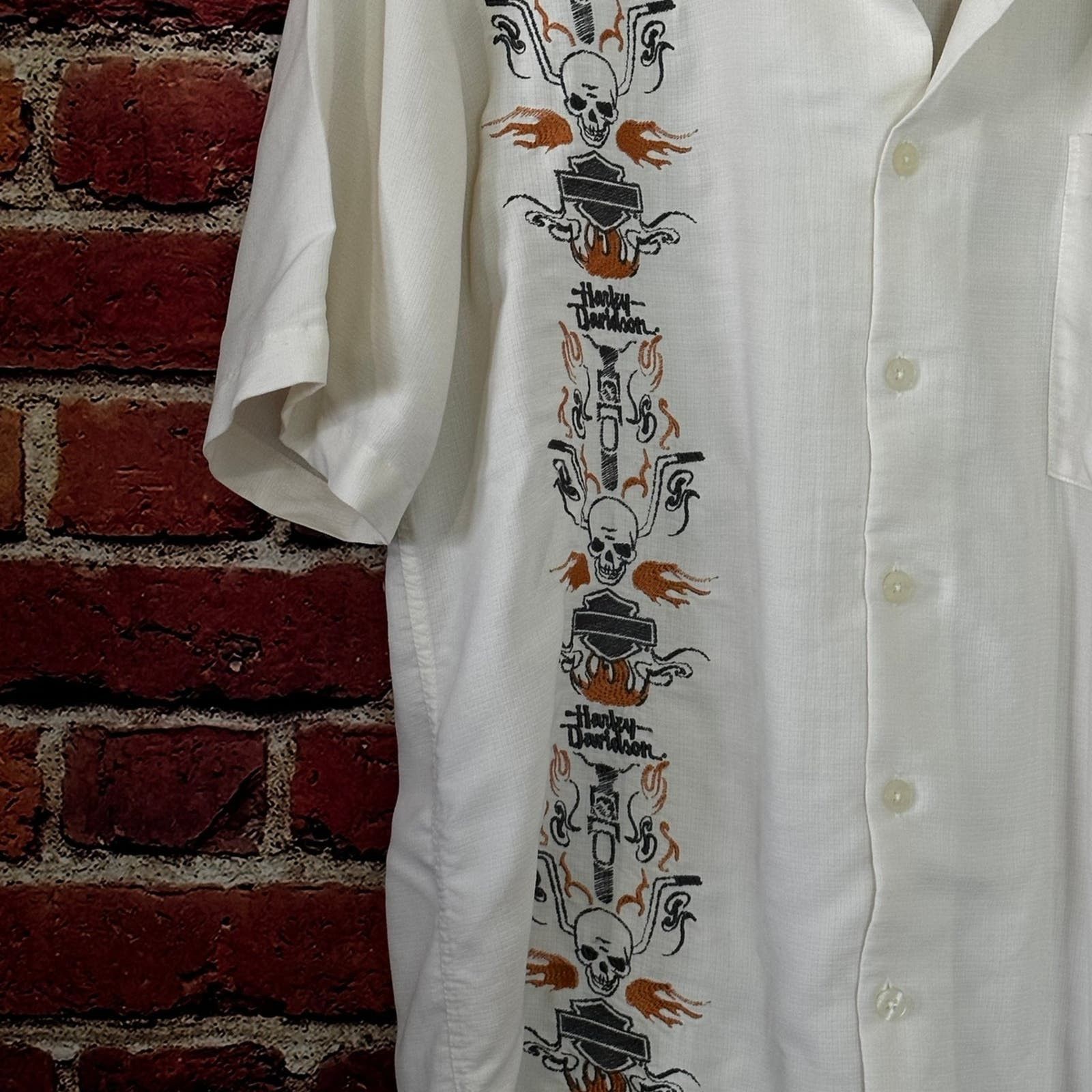 Harley Davidson Harley Davidson short sleeve button down shirt Size US XL / EU 56 / 4 - 2 Thumbnail