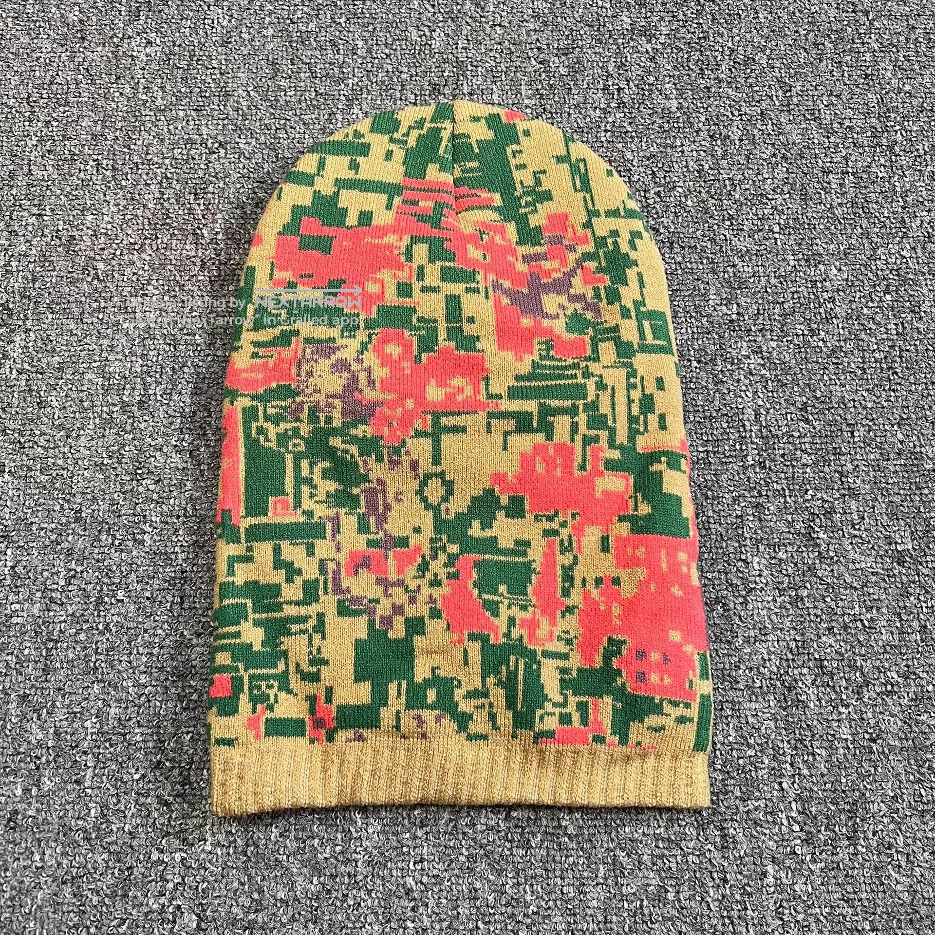 22fw Bbc Mosaic All-Over Print Knitted Balaclava Beanie Q7, Men's — image 2 of 6