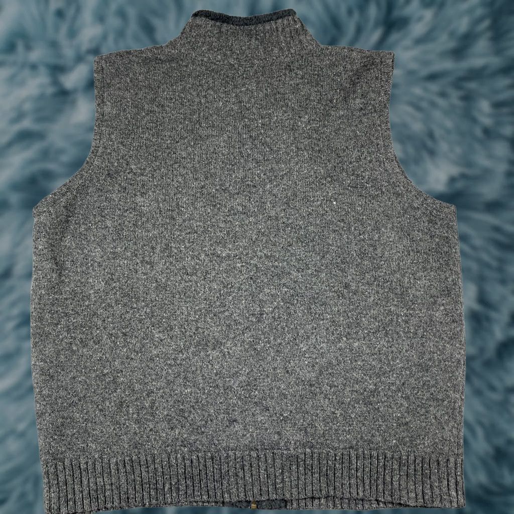 Vintage L.L.Bean Vest Mens Gray Wool Fleece Lined Full Zip Pockets Outdoor Casual Size US XL / EU 56 / 4 - 1 Thumbnail