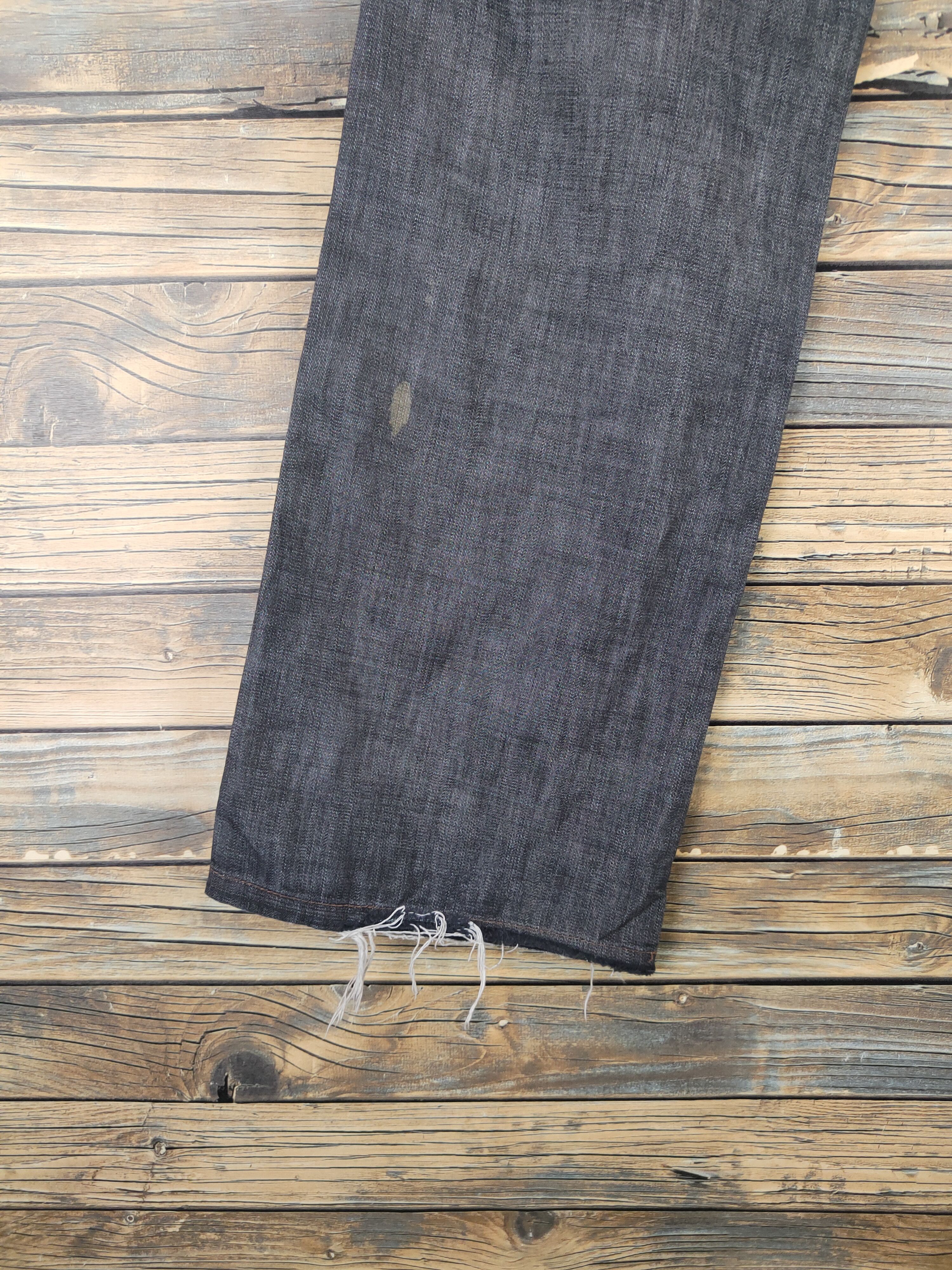 Japanese Brand DL Uniqlo Black Distressed Ripped Soft Jeans #sp46-251T Size 27" / US 4 / IT 40 - 9 Thumbnail