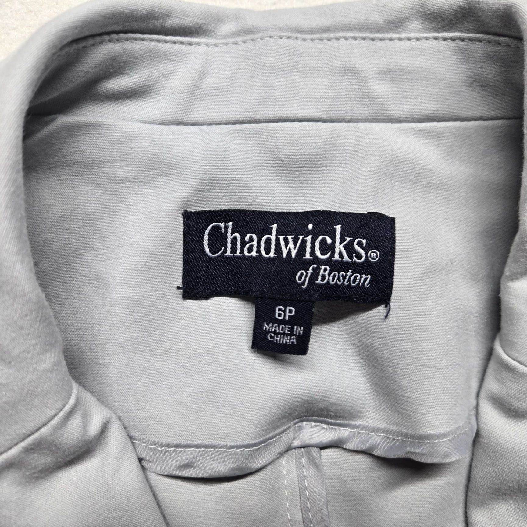 Vintage VINTAGE Chadwick’s Leather Blazer Short Jacket Coat Women 6P Petite Gray 90s Fashion Mens Womens? Size M / US 6-8 / IT 42-44 - 3 Thumbnail