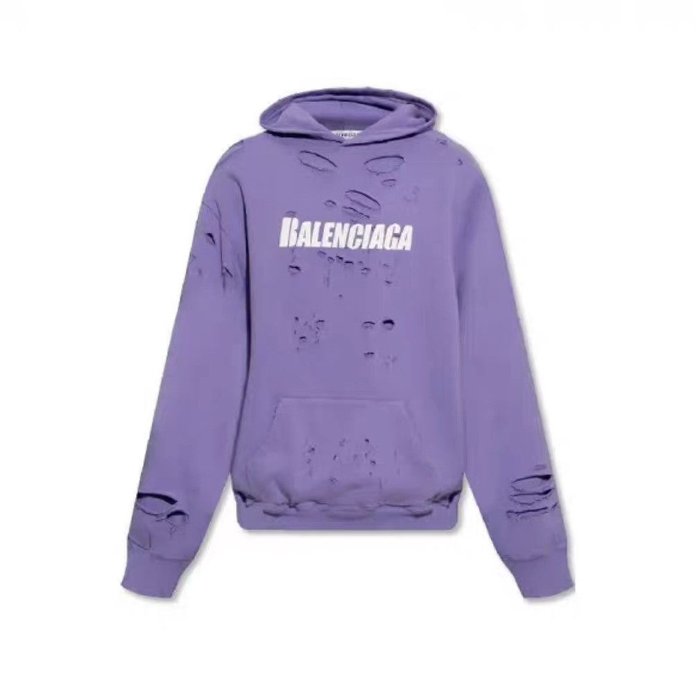 Balenciaga Balenciaga distressed hoodie Size US XS / EU 42 / 0 - 3 Thumbnail