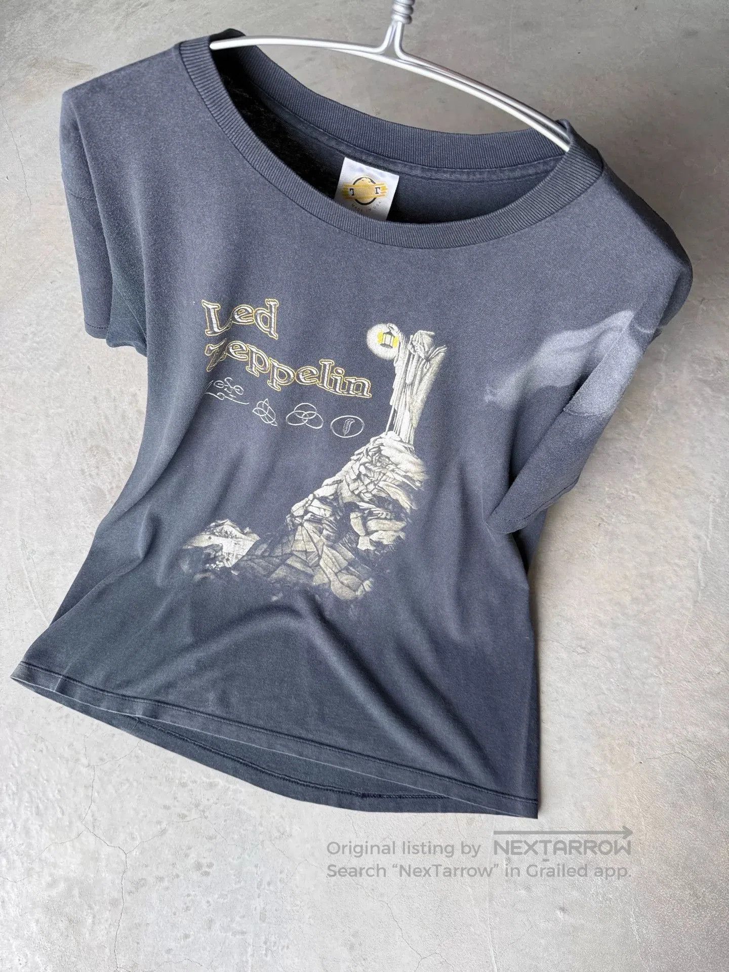 Vintage Vintage 90s Led Zeppelin Band Tee. Size US L / EU 52-54 / 3 - 9 Thumbnail