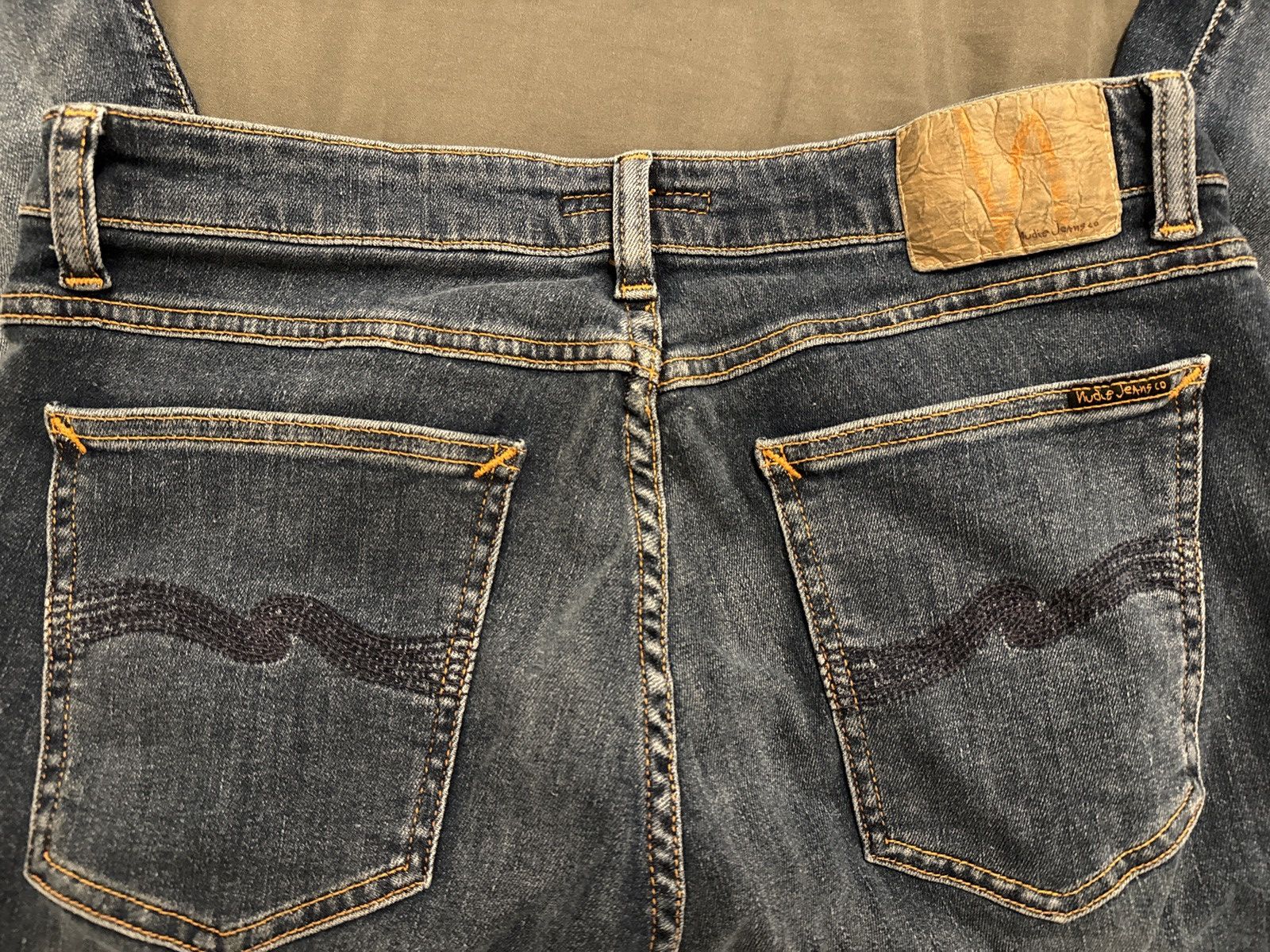 Nudie Jeans Skinny Lin dark blue navy jeans Size US 31 - 5 Thumbnail