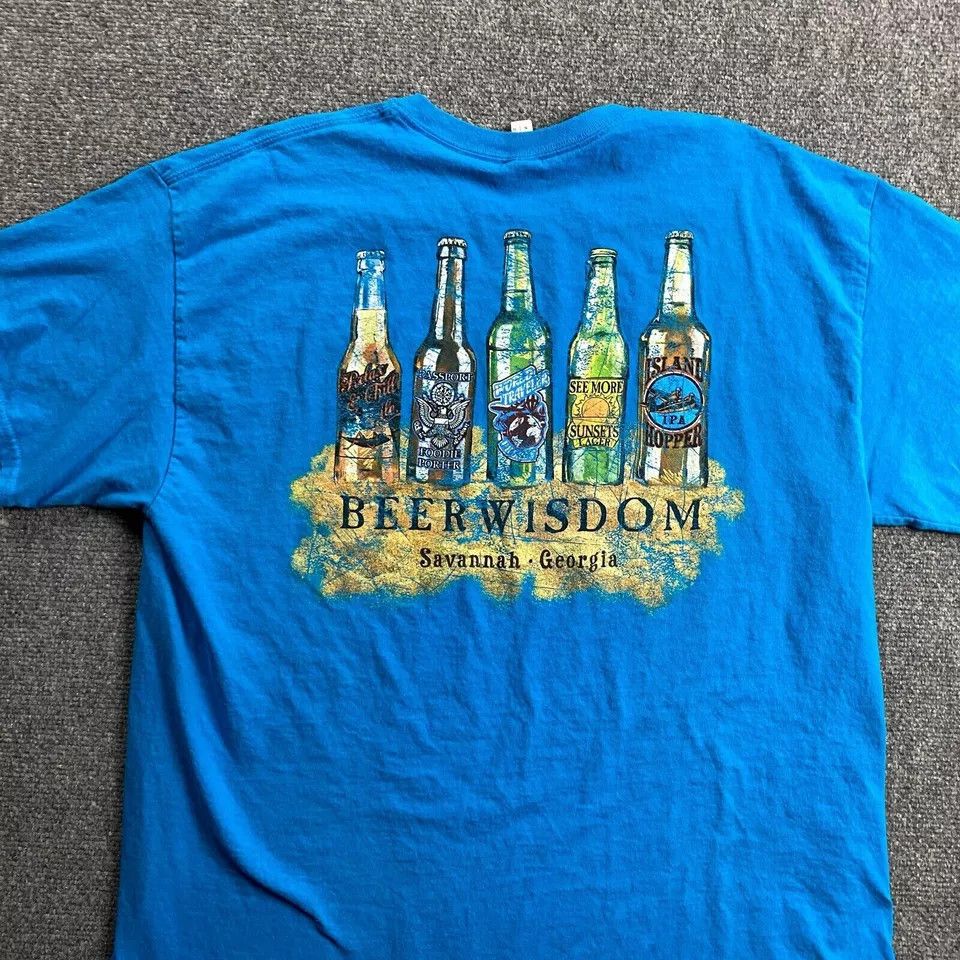 Gildan Beerwisdon Shirt Men's Extra Large Graphic Savannah Georgia Size US XL / EU 56 / 4 - 2 Thumbnail
