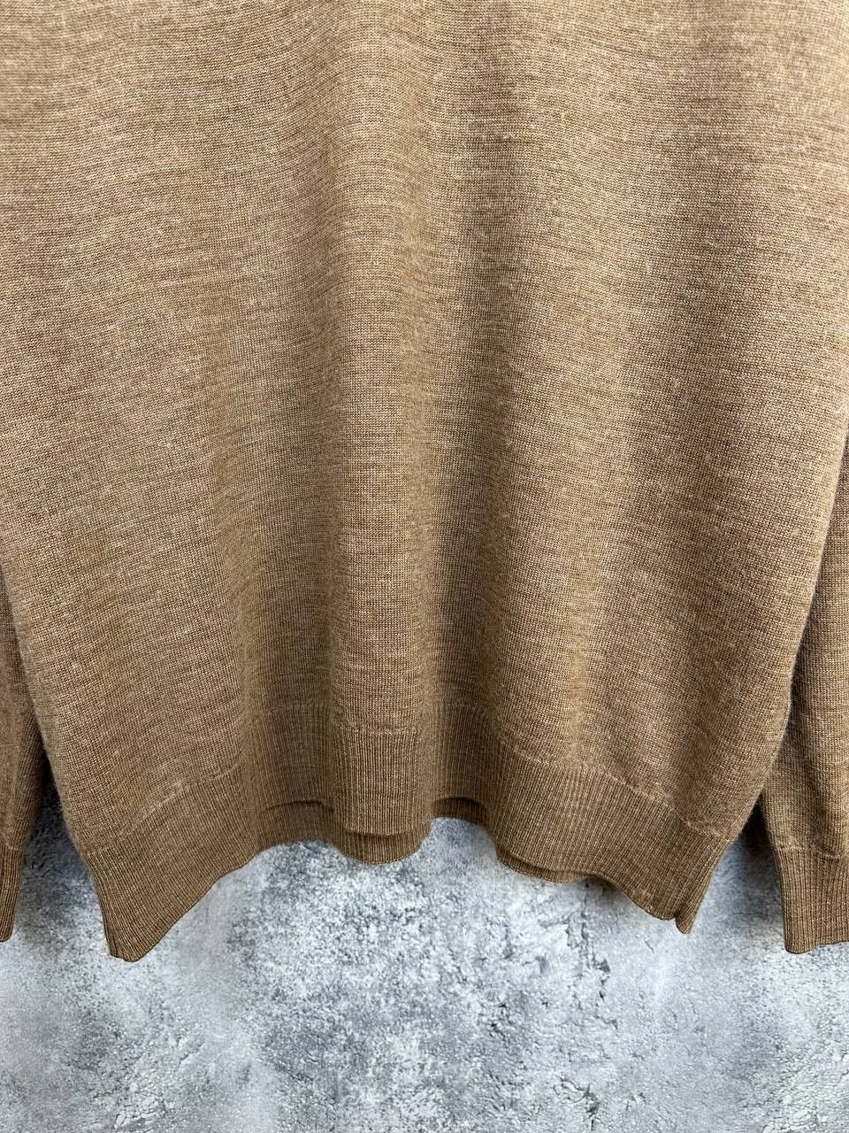 Other Maerz Muenchen V-Neck Sweater Brown Pullover Knit Jumper LS Size US XXL / EU 58 / 5 - 7 Thumbnail