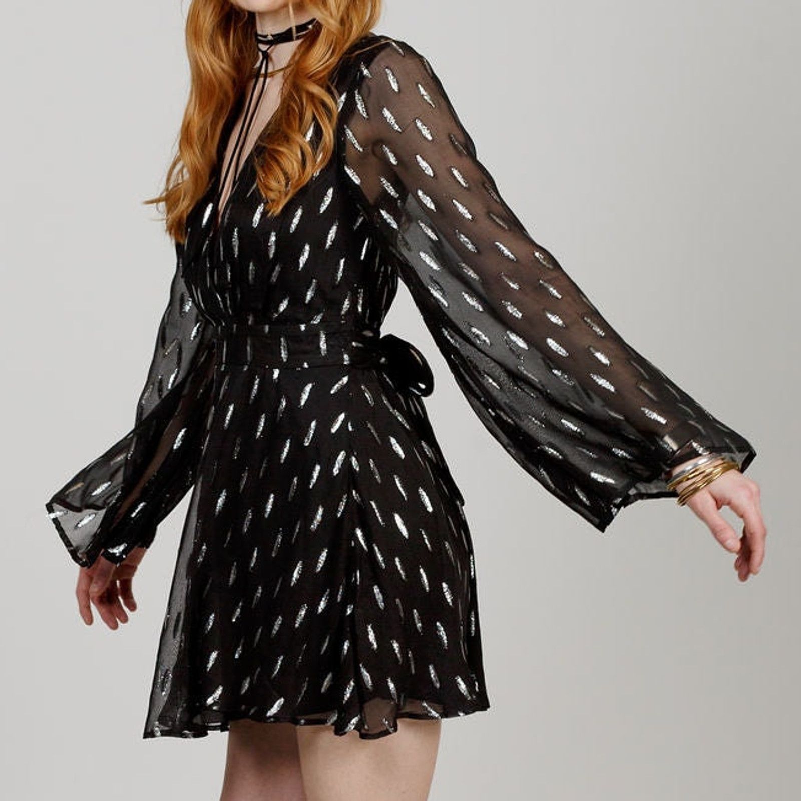 Other NWT B.O.G. Band of the Free Evette Shimmer Mini Dress Sz. M Size M / US 6-8 / IT 42-44 - 3 Thumbnail