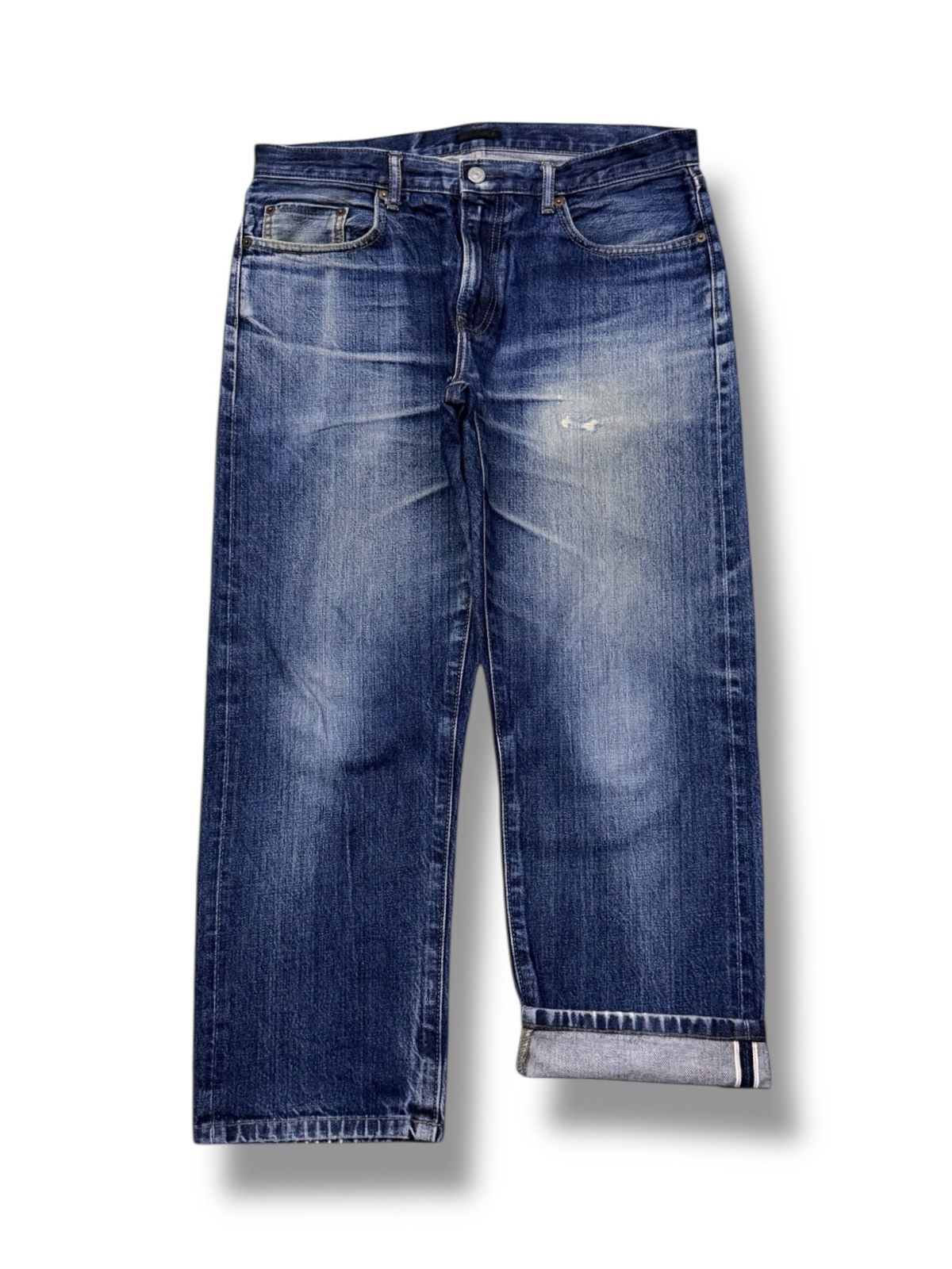 Uniqlo Vintage Uniqlo Japanese Selvedge Denim Jeans | W34 Size US 34 / EU 50 - 2 Thumbnail