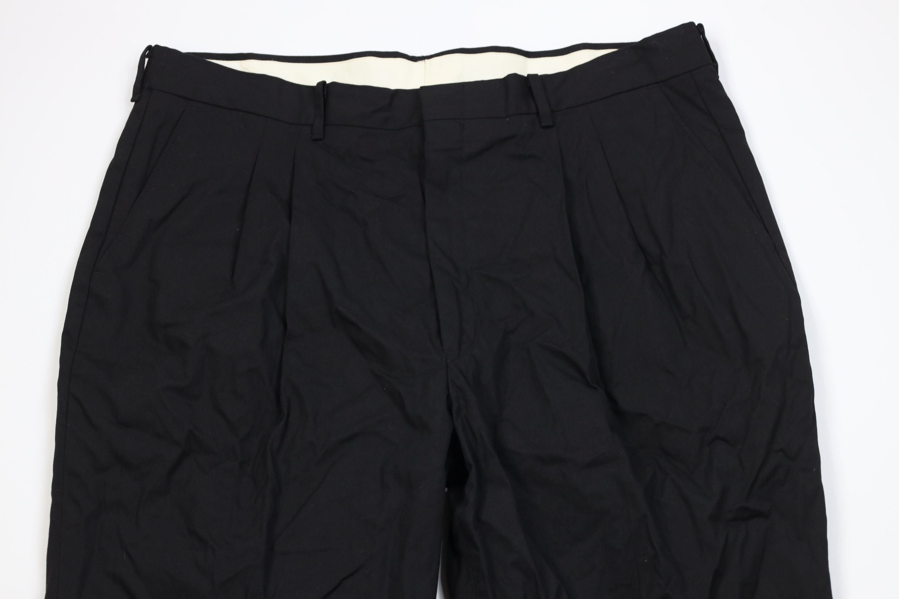 Vintage Vintage 70s Streetwear Canvas Wide Leg Chino Pants Black USA Size US 36 / EU 52 - 2 Thumbnail