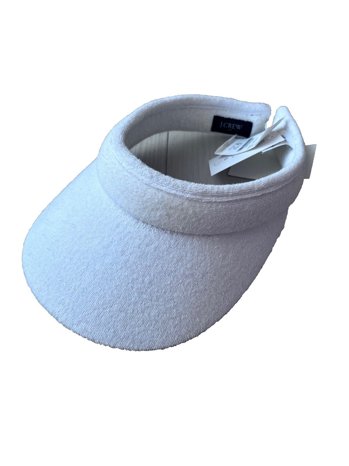 J.Crew J. Crew BI442 Terry White Visor Hat ( One Size ) Size ONE SIZE - 1 Thumbnail