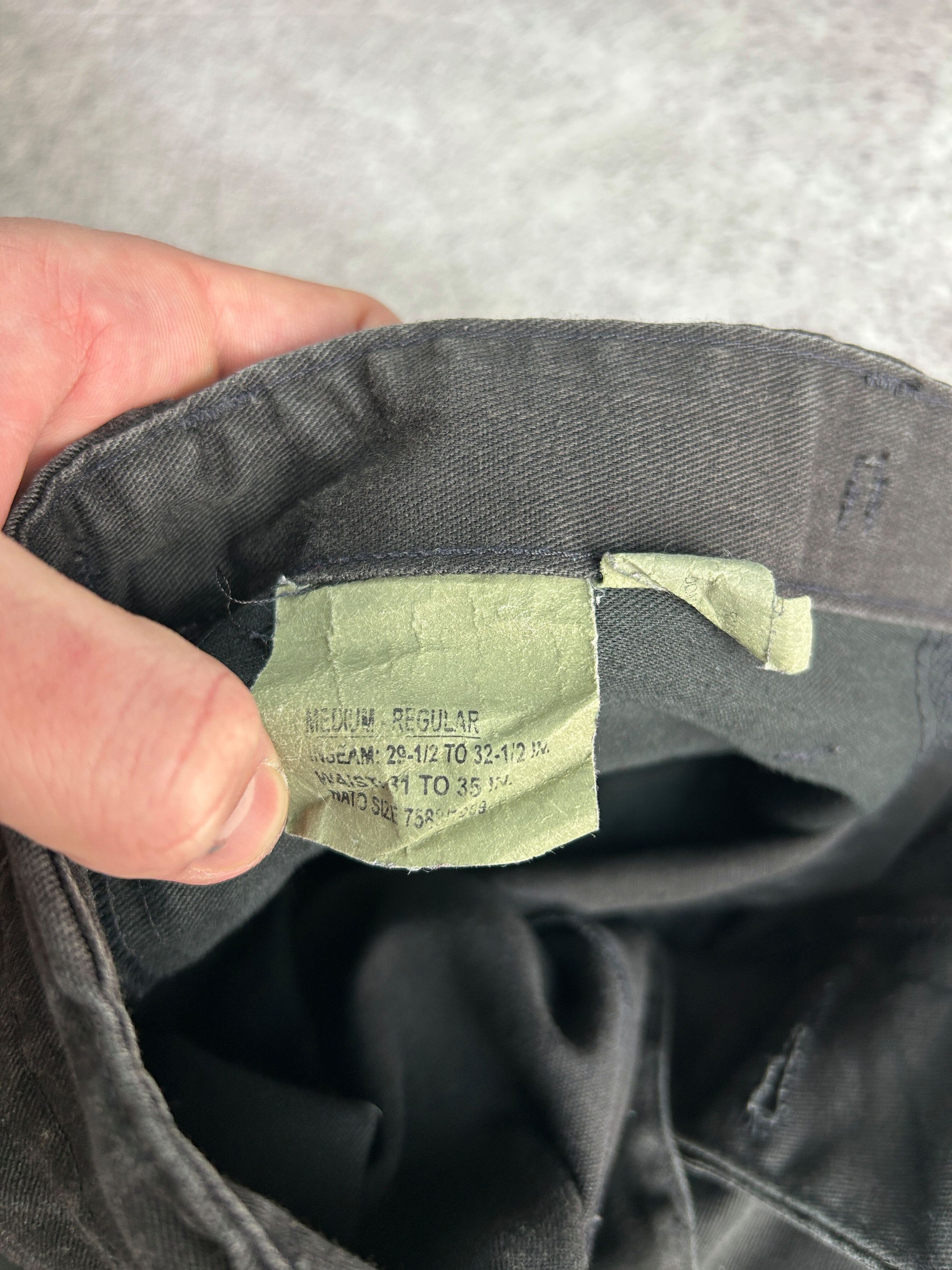 Vintage VTG Balenciaga Rick Owens Style Black Cargo Jeans 90s Y2K Size US 32 / EU 48 - 8 Thumbnail