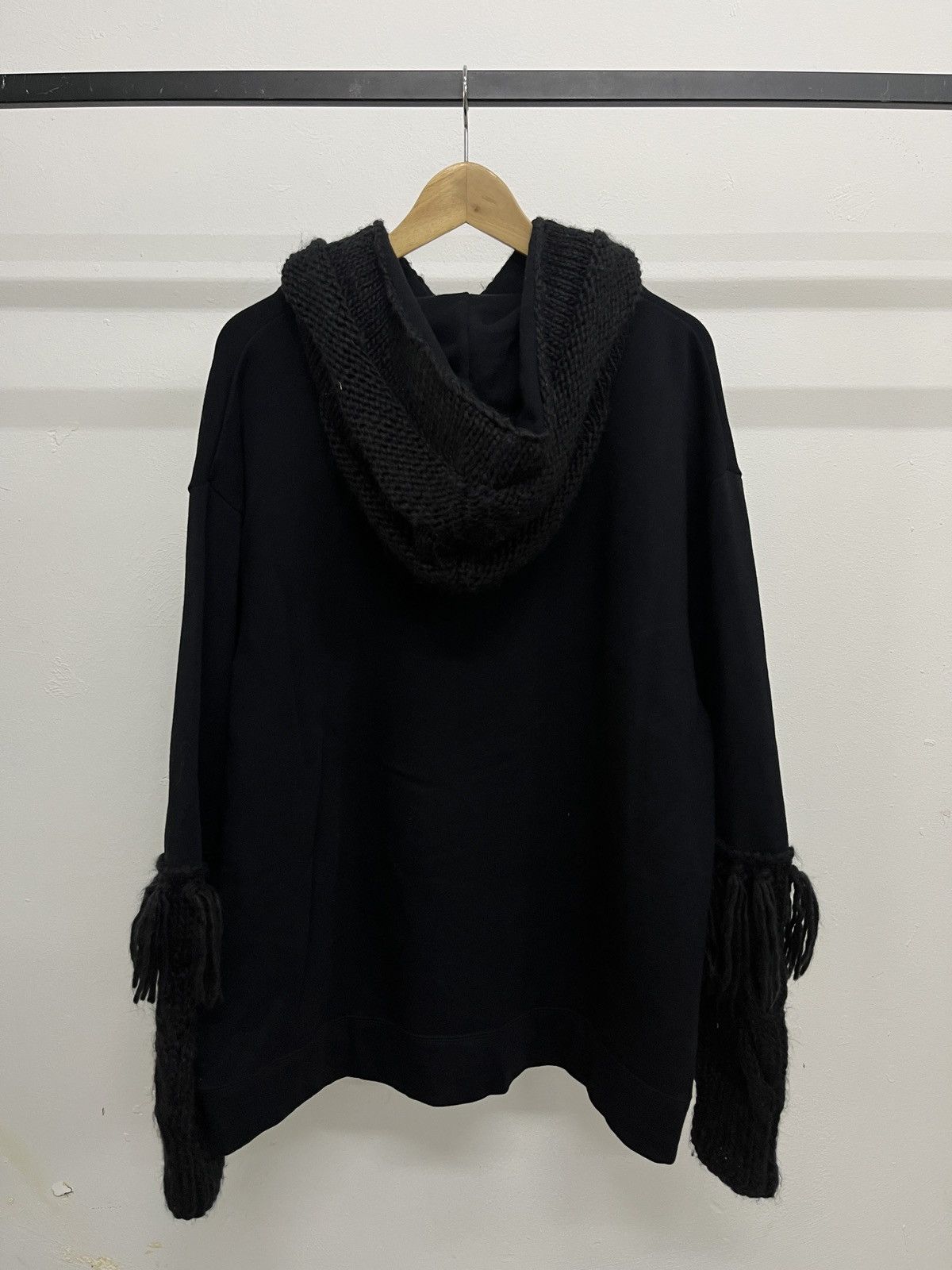 If Six Was Nine 1990s RNA Inc - Fringe Knitted Hybrid Visvim Style Hoodie Size US L / EU 52-54 / 3 - 12 Thumbnail