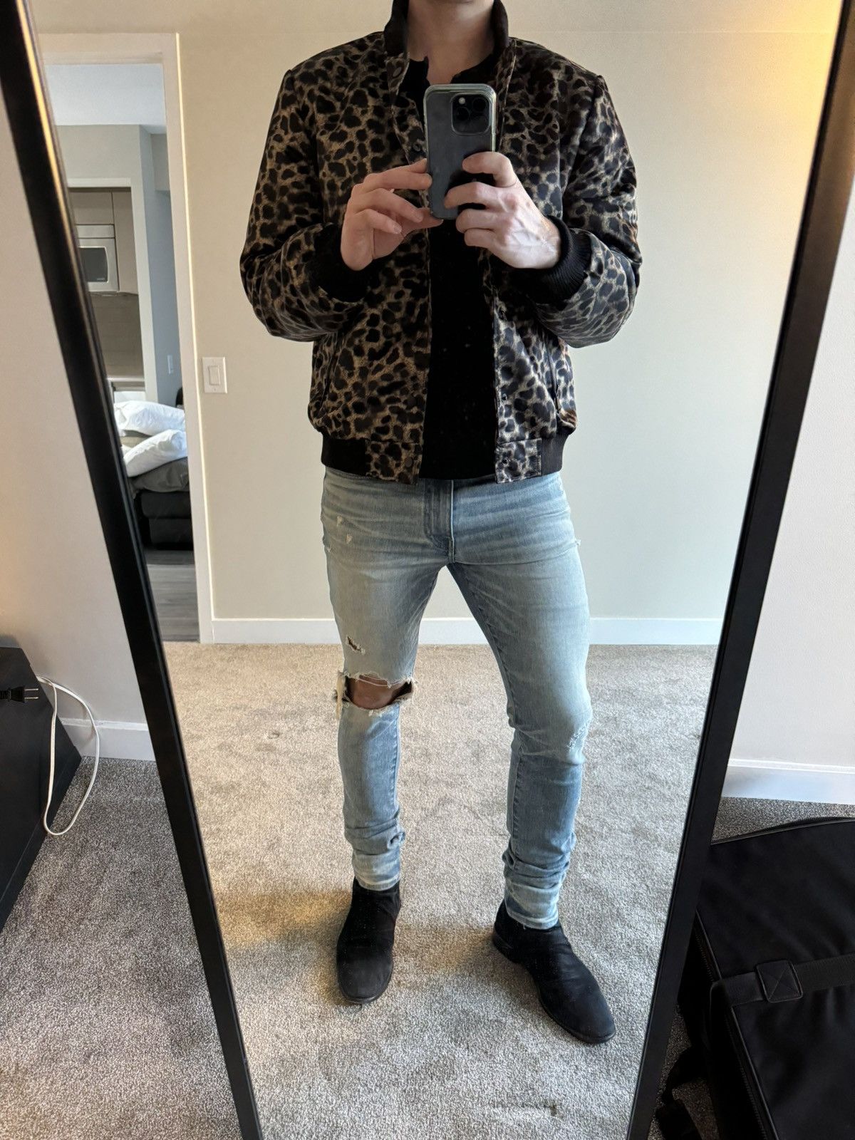 Other UK Leopard Bomber Size US L / EU 52-54 / 3 - 2 Thumbnail
