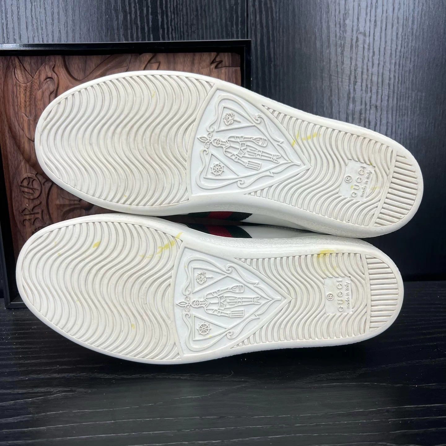 Gucci Gucci Ace Cherry White Sneaker 36 Near New Size US 5 / IT 35 - 6 Thumbnail