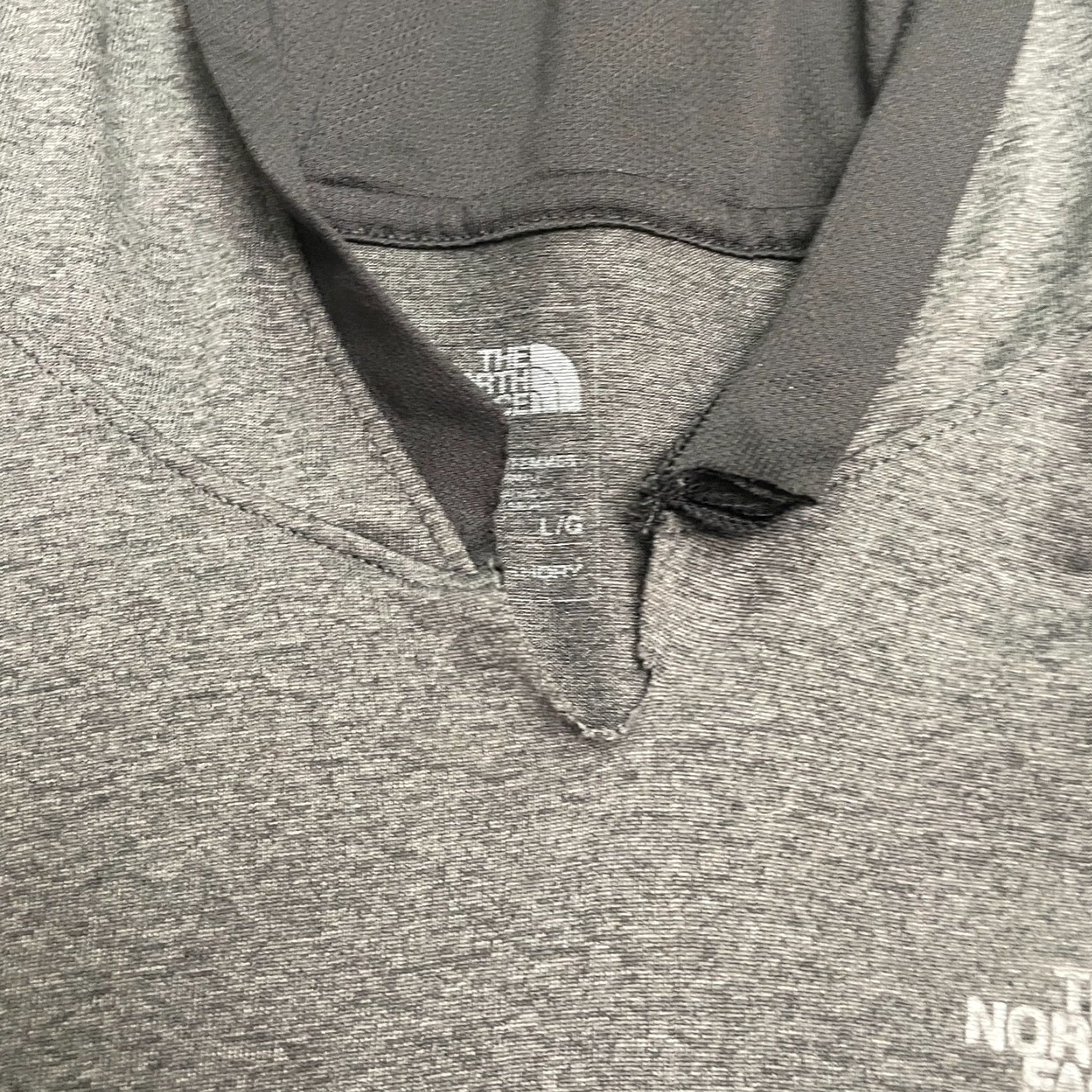The North Face The North Face Hoodie Womens Large Dark Gray FlashDry Pullover Sweatshirt Active Size L / US 10 / IT 46 - 5 Thumbnail