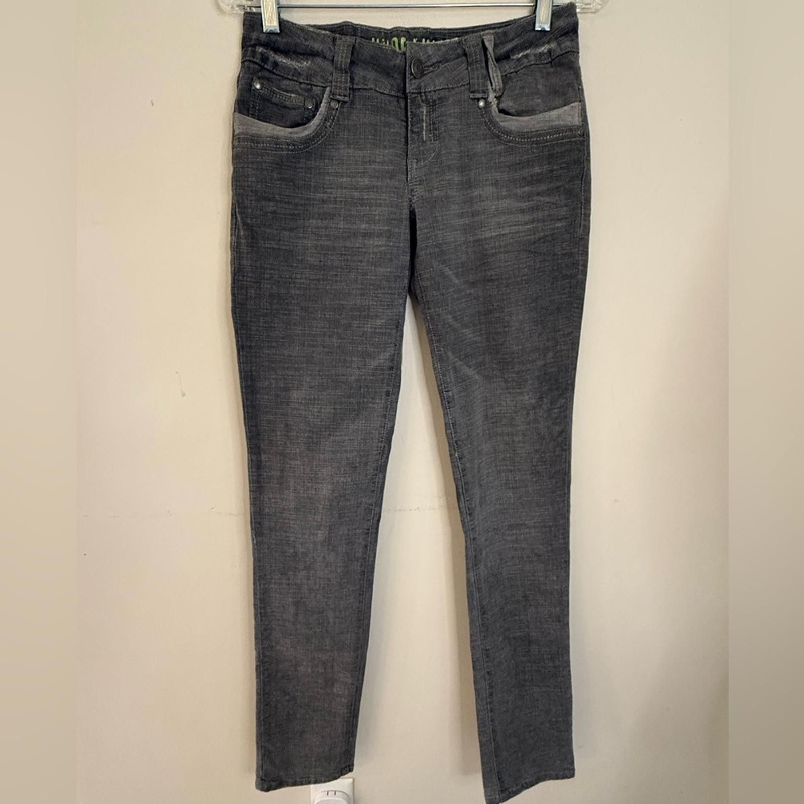 Other Hydraulic gray denim jeans distressed low rise slim SZ 7/8 Size 30" / US 8 / IT 44 - 1 Thumbnail