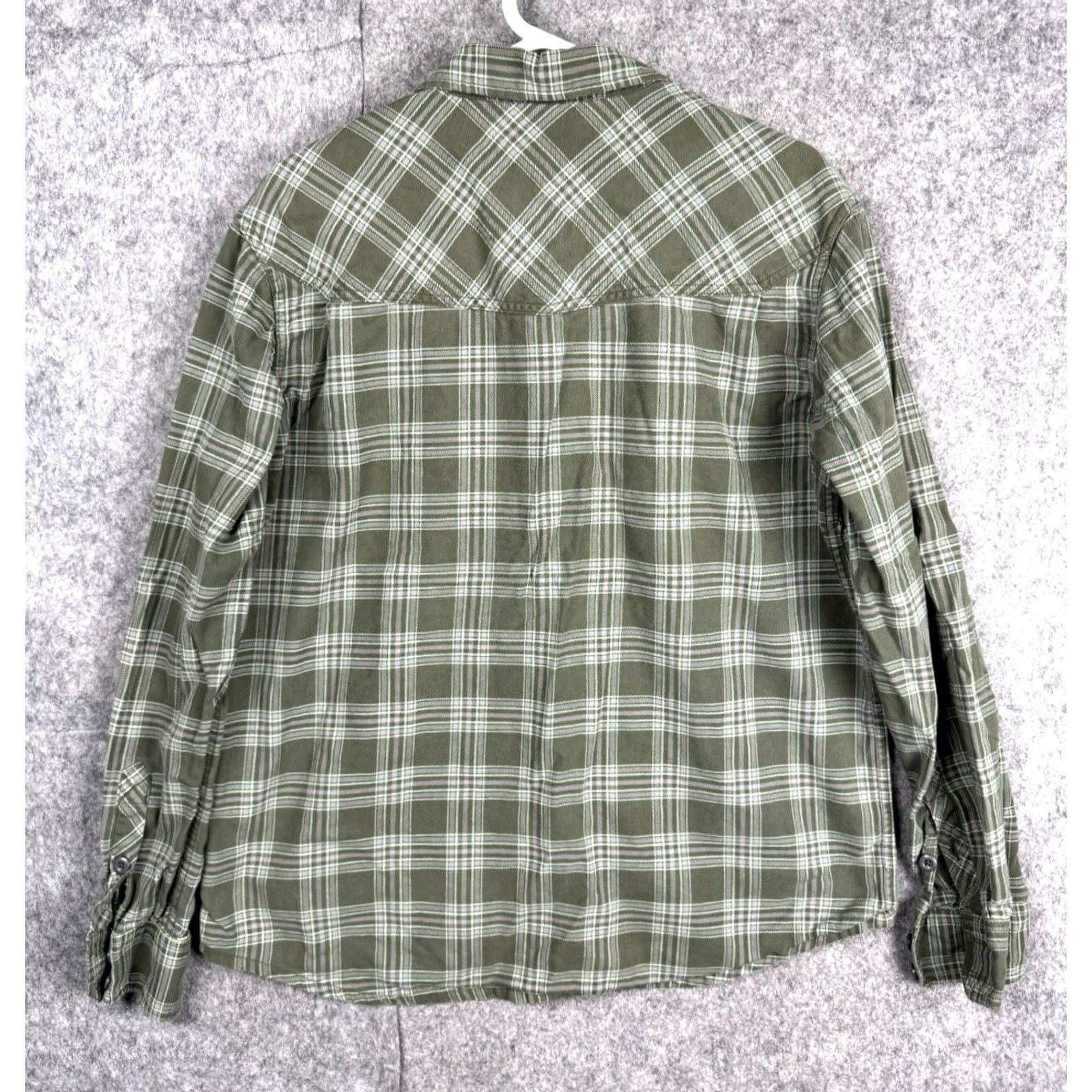 Vintage Stio Miter Flannel Shirt Men XL Green Button Up Pockets Long Sleeve Plaid Casual Workwear Outdoorwear Size US XL / EU 56 / 4 - 3 Thumbnail