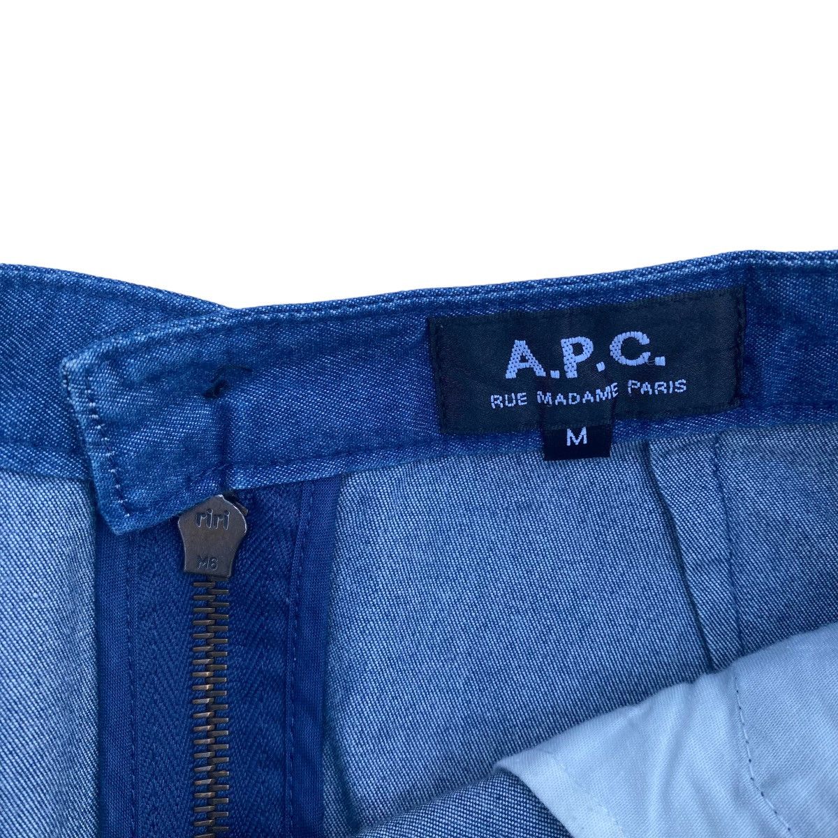 A.P.C. × Designer × Vintage Auth Vintage APC Rue Madame Paris Denim Jeans Skirt Size 25" / US 0 / IT 36 - 6 Thumbnail