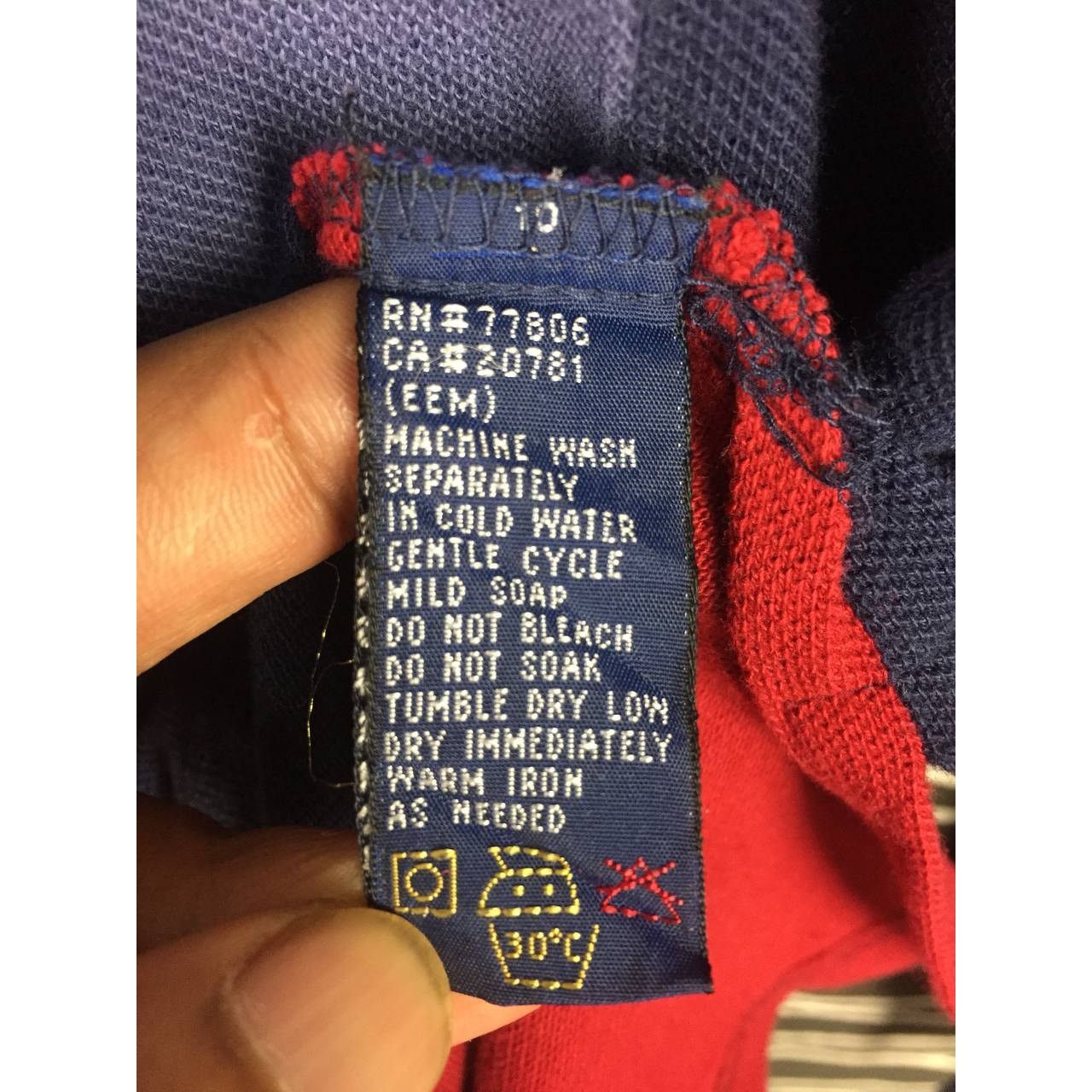 Tommy Hilfiger Vtg Tommy Hilfiger Navigator Color Block Longsleeve Polo Tee Size US S / EU 44-46 / 1 - 14 Thumbnail
