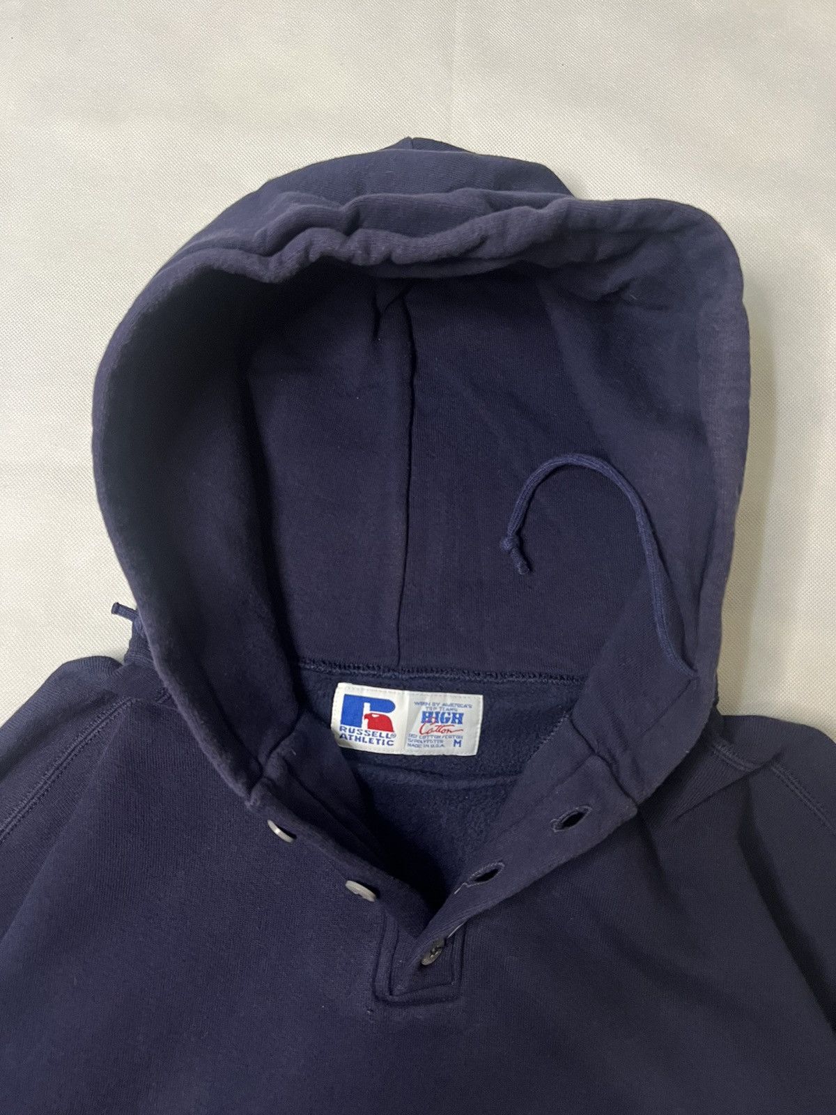 Russell Athletic 1990's Russell Athletics Button Sun Faded Blank Pullover Size US M / EU 48-50 / 2 - 3 Thumbnail