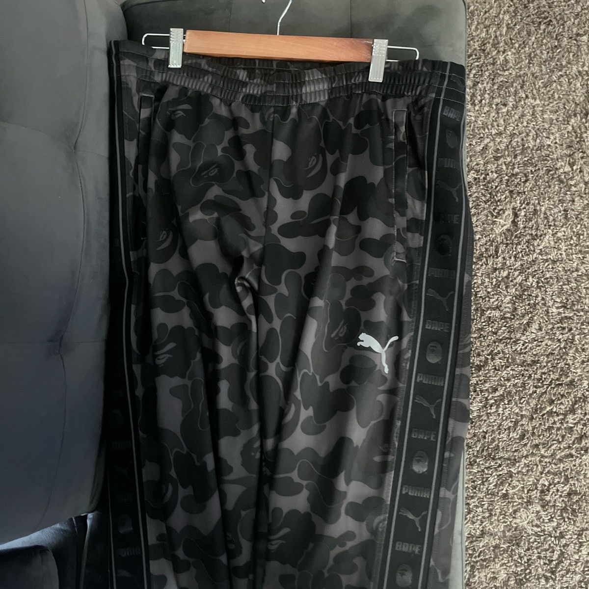 Bape × Puma BAPE X Puma Track Pants. Size US 30 / EU 46 - 1 Thumbnail