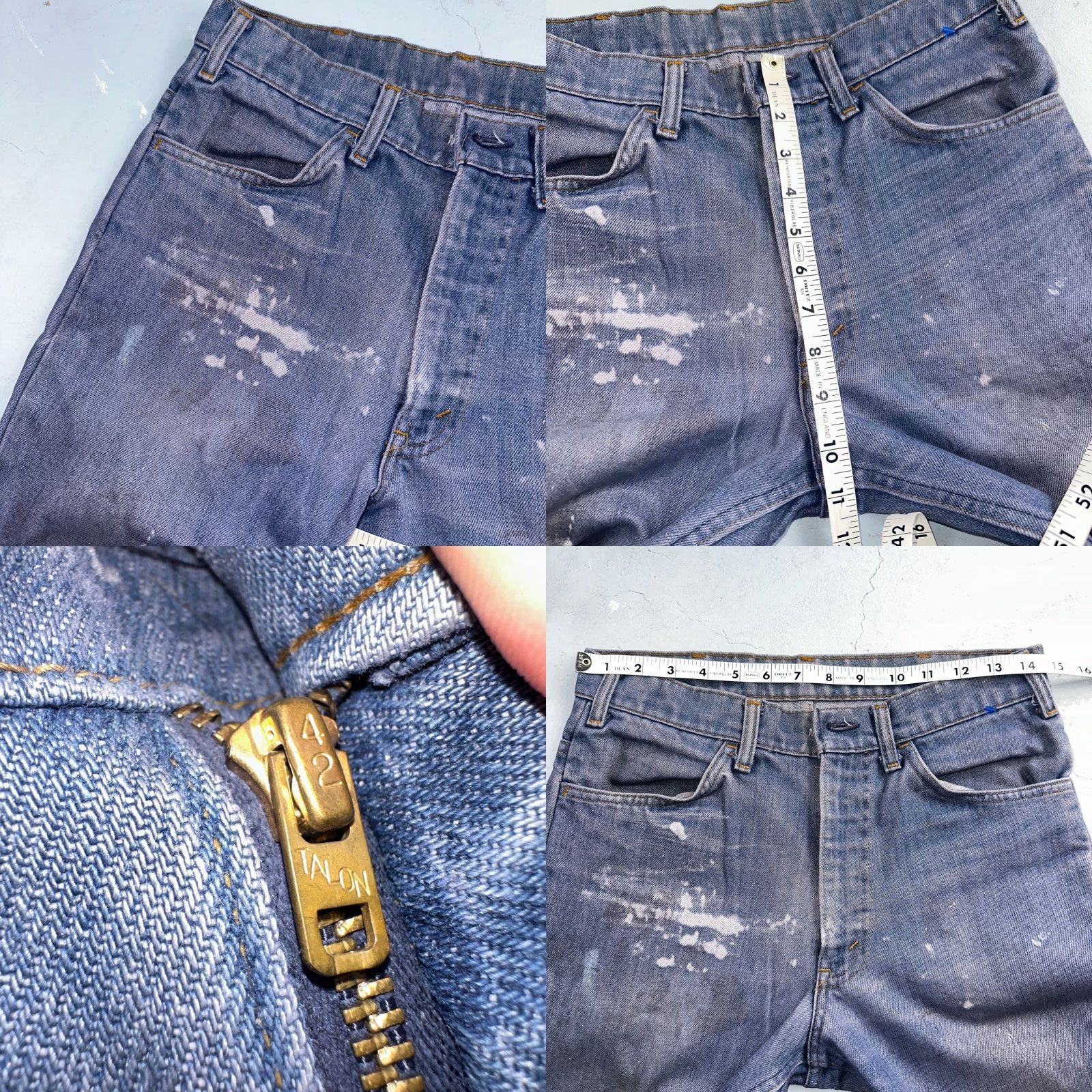 Levi's Levi's 646 Vintage 70s USA Orange Tab Bootcut Jeans 29x28 Blue Bell Bottom Cotton Denim Mens Regular 30 Inseam 30 Sleeved? Size US 30 / EU 46 - 8 Thumbnail