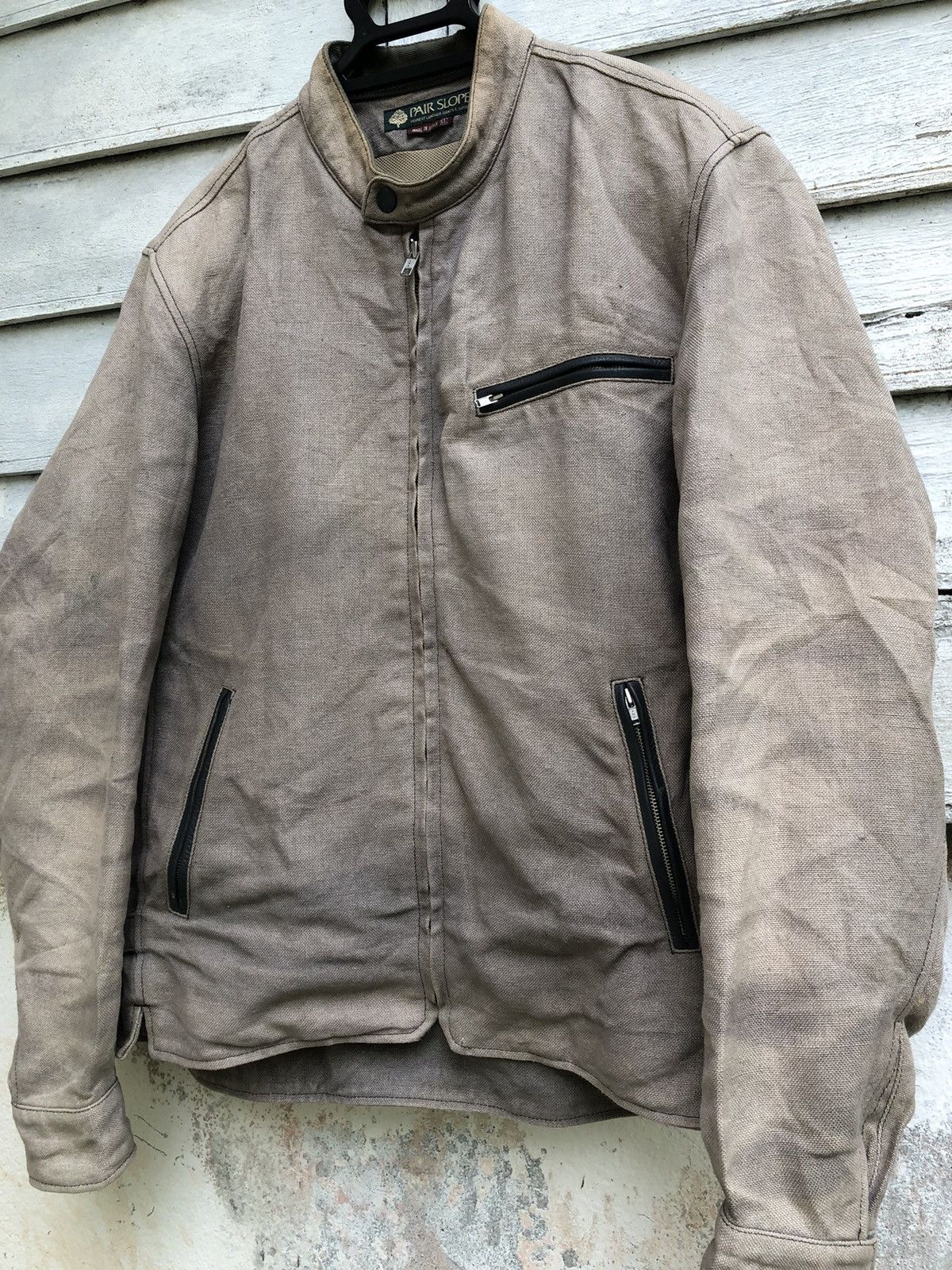 Japanese Brand Pair Slope Sun Faded Biker Moto Jacket Size US XL / EU 56 / 4 - 2 Thumbnail