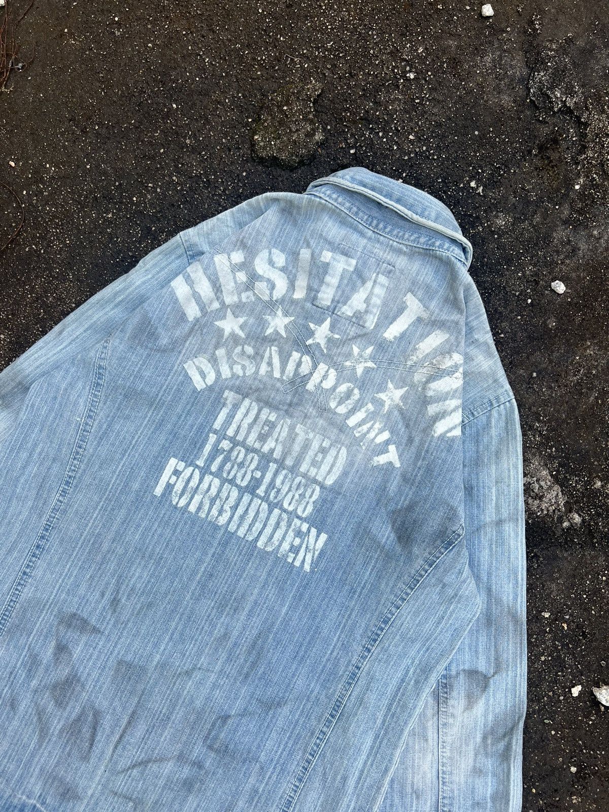 If Six Was Nine In The Attic Hesitation Forbidden Denim Shirt Jacket Size US M / EU 48-50 / 2 - 6 Thumbnail