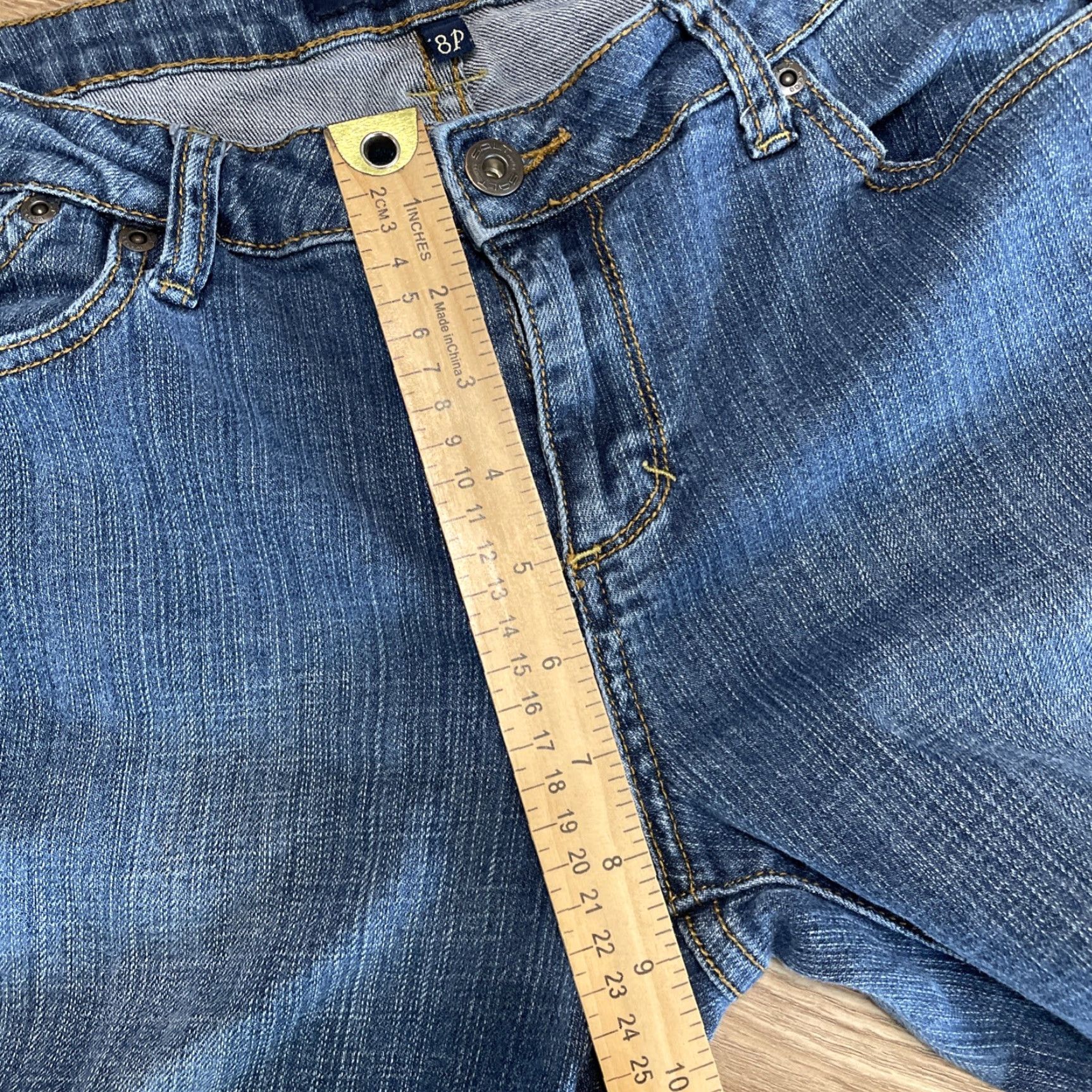 Vintage Salt Works Jeans Womens Size 8P Blue New York City Med Rise Bootcut Size 30" / US 8 / IT 44 - 5 Thumbnail