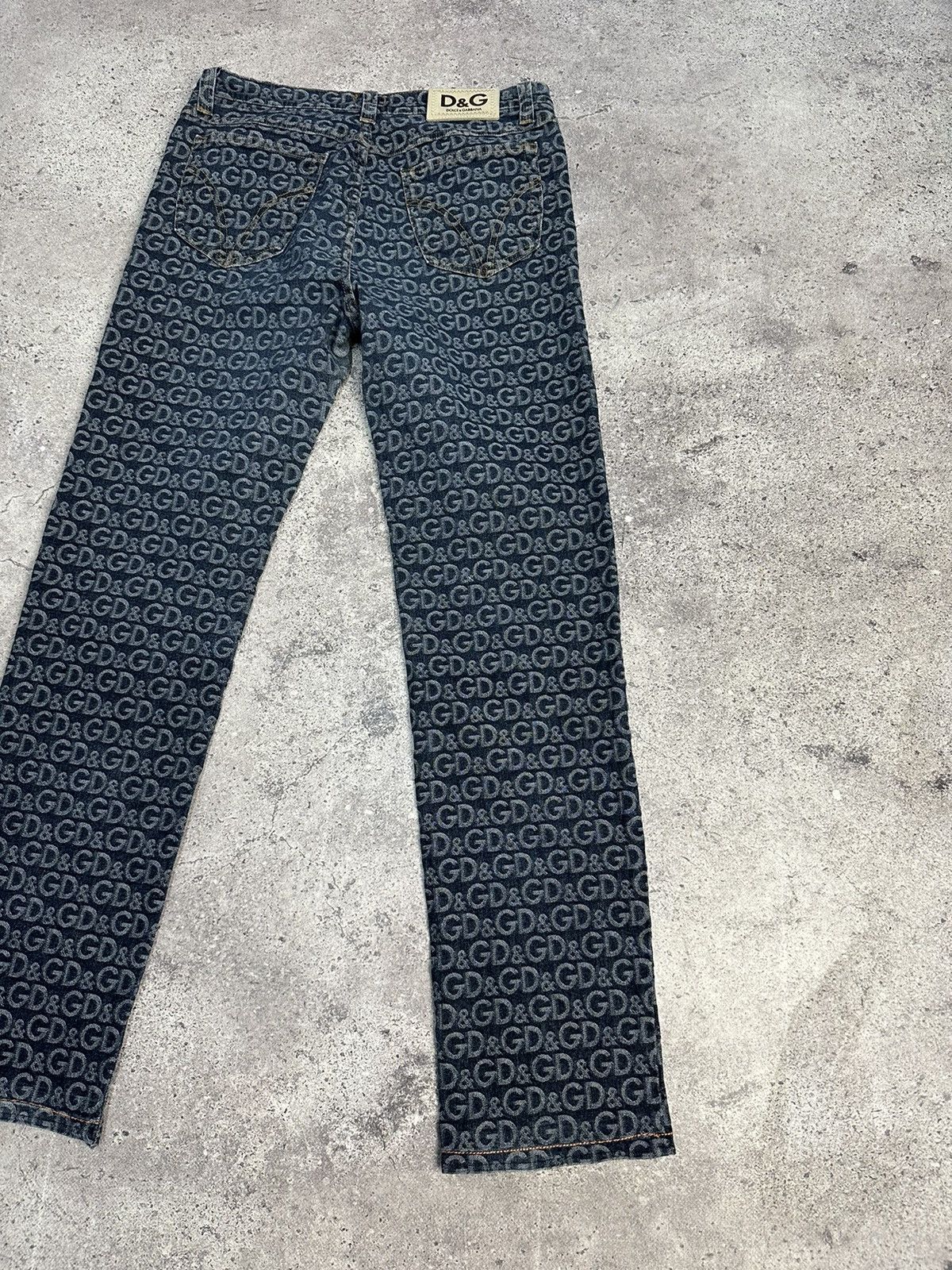 Dolce & Gabbana Vintage Dolce & Gabbana Monogram D&G Denim Pants Jeans Y2K Size US 32 / EU 48 - 9 Thumbnail