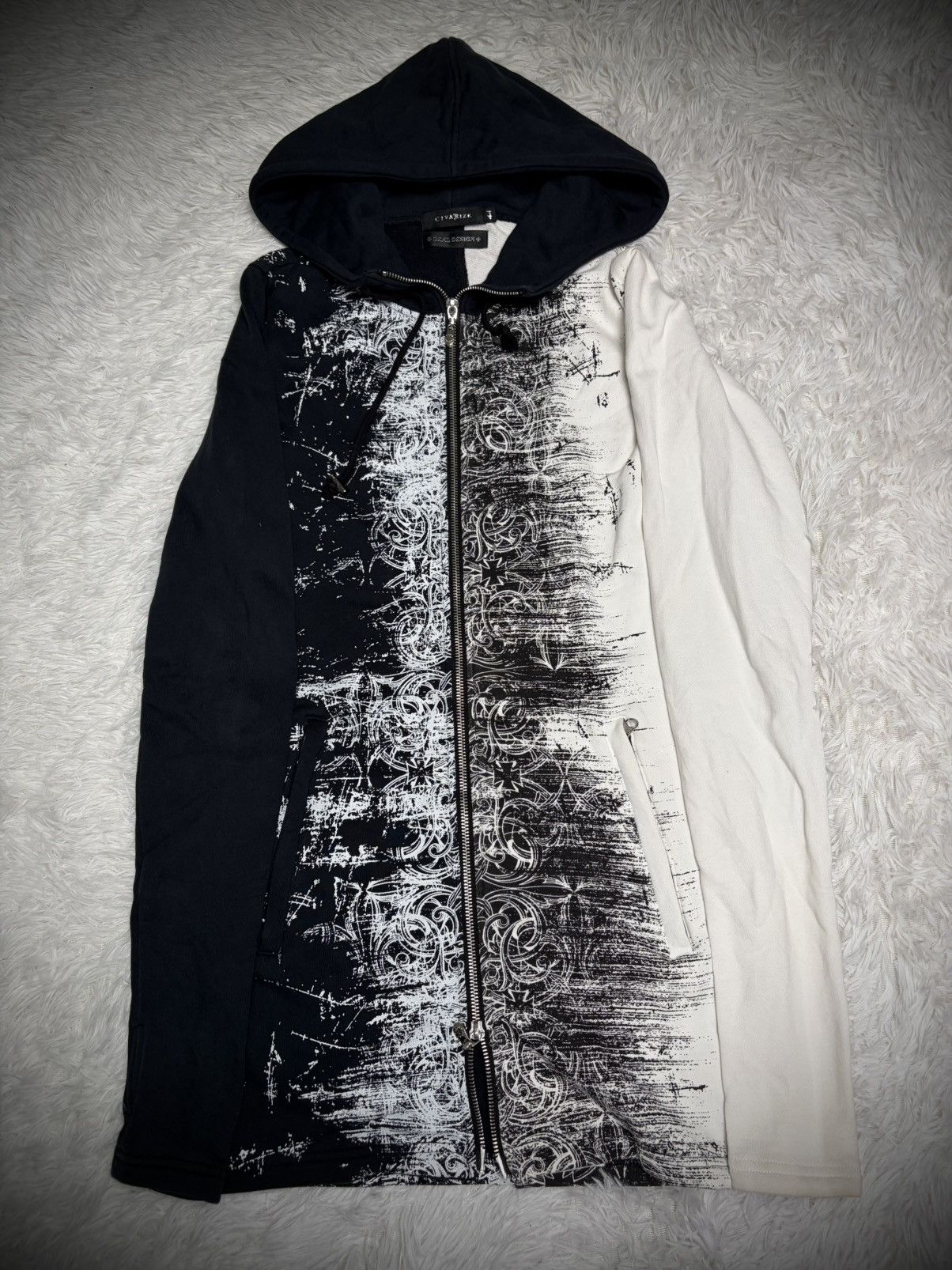 Japanese Brand Rare Civarize vkei gothic long hoodie Size US S / EU 44-46 / 1 - 1 Thumbnail